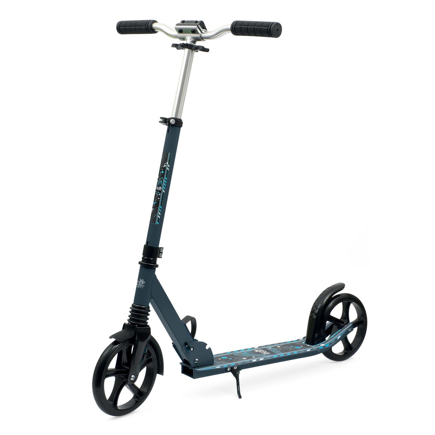 Scooter bambini ruote 200mm pieghevole manubrio regolabile freno posteriore - 100kg portata, dimensioni 90x12x90cm - SUN&SPORT
