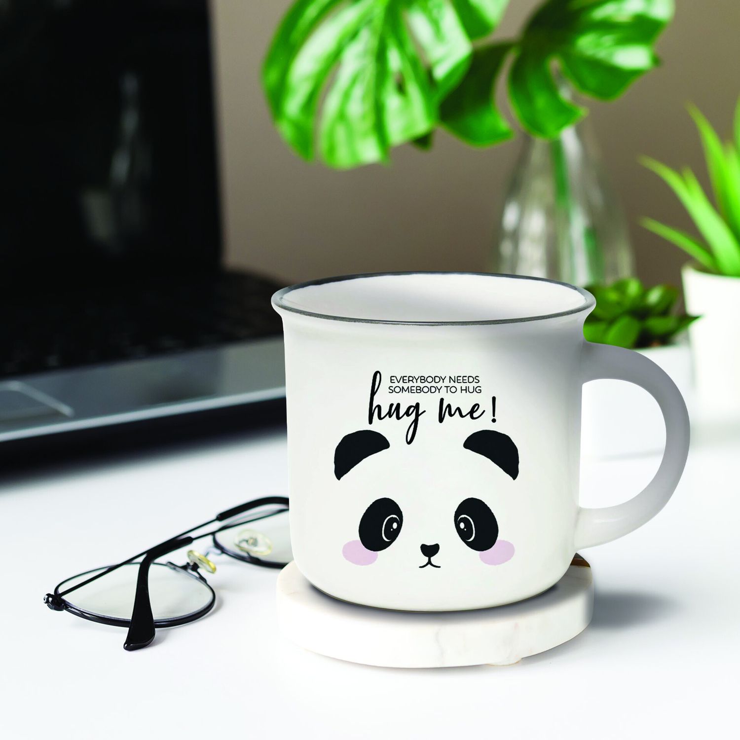 Tazza in porcellana - cup-puccino - panda - home sweet home - LEGAMI