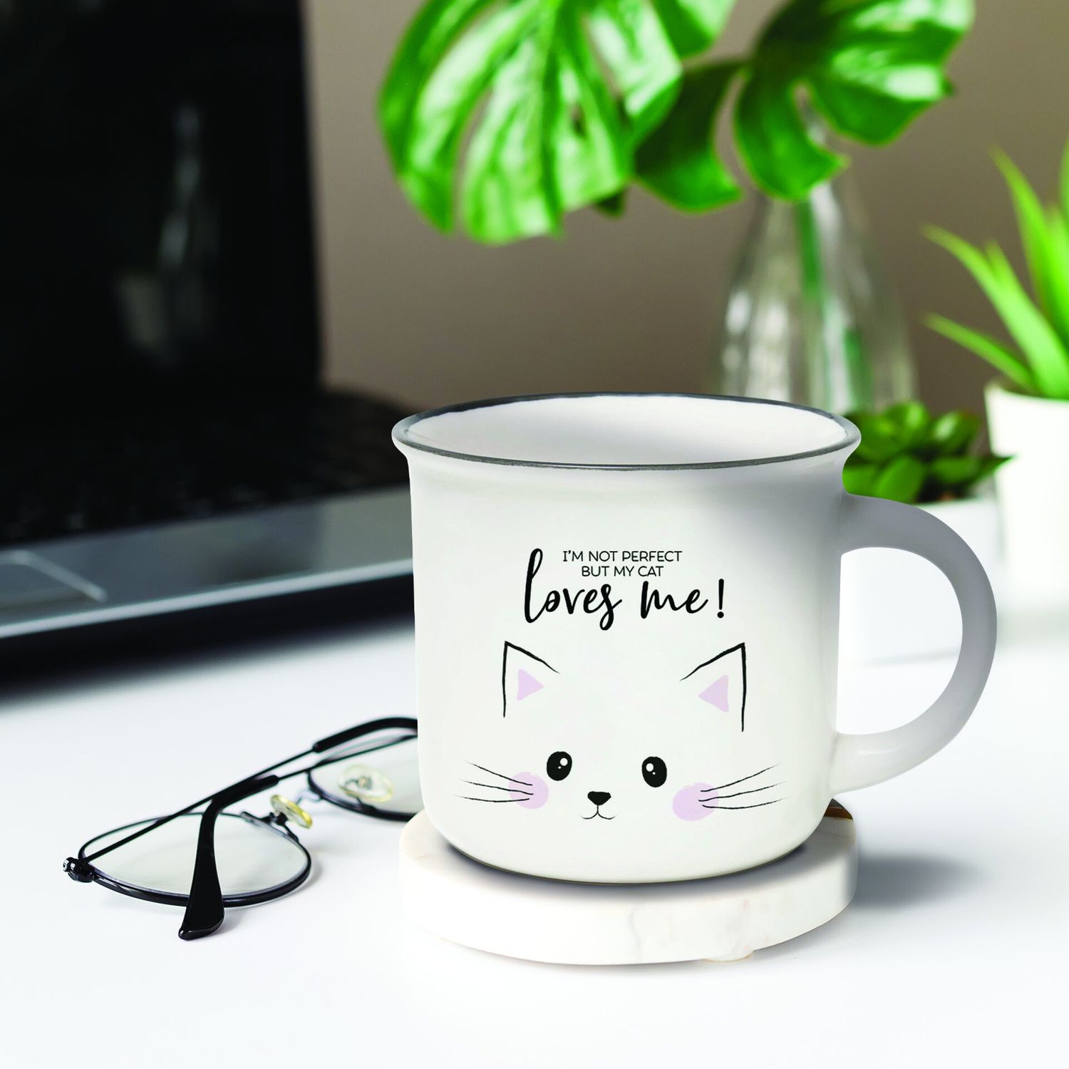 Tazza in porcellana - cup-puccino - kitty - home sweet home - LEGAMI