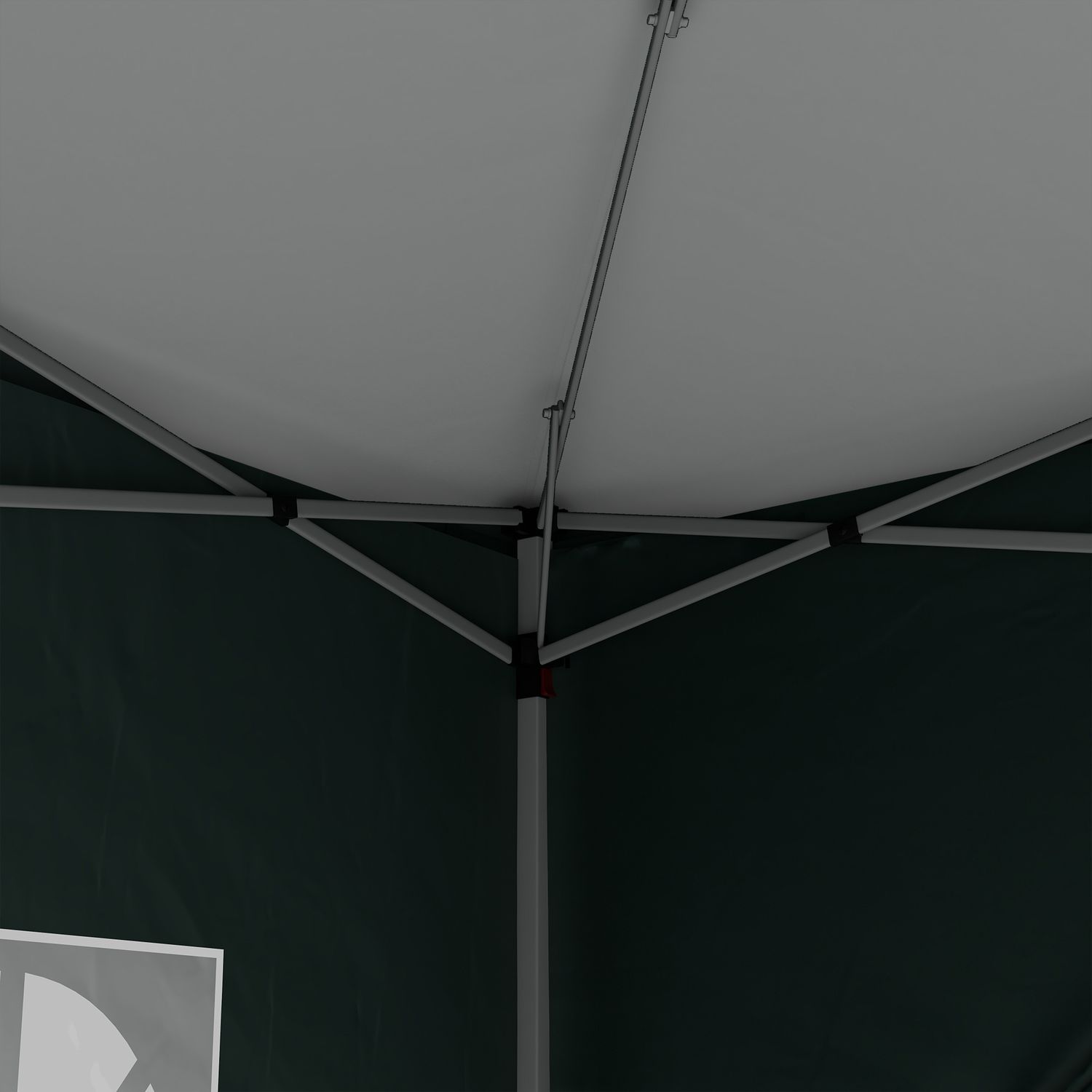 Gazebo 3x3 m da giardino impermeabile in acciaio con copertura in tessuto oxford, verde - 