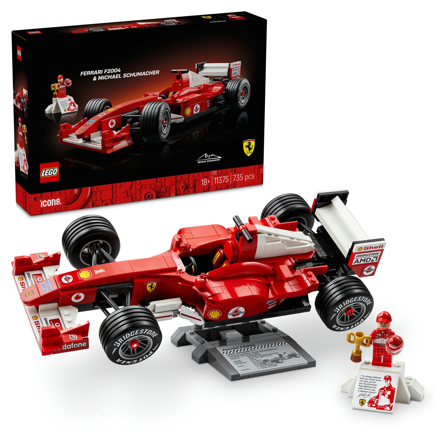 Lego icons 11375 ferrari f2004 e michael schumacher - LEGO ICONS