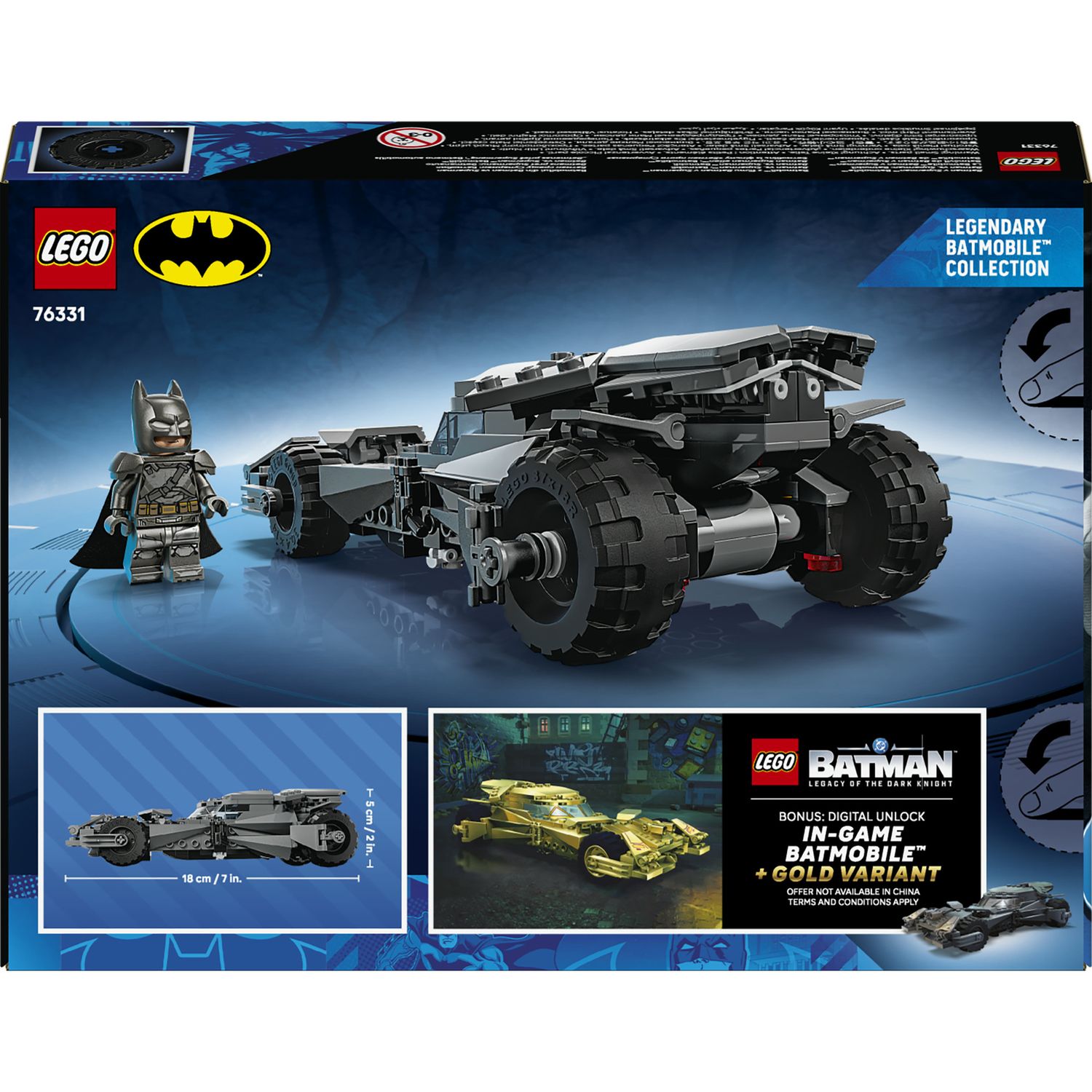 Lego dc 76331 batman v superman batmobile - BATMAN, DC COMICS, LEGO SUPER HEROES
