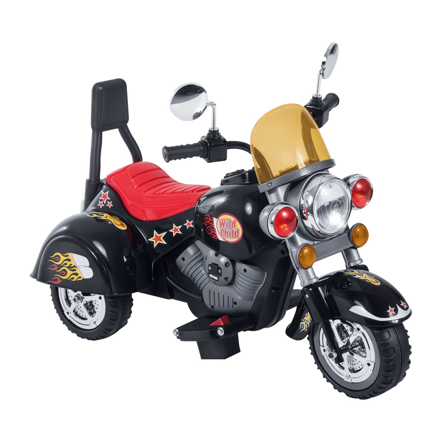 Mini moto elettrica per bambini da 37-72 mesi 3 ruote batteria 6v pp ferro, velocità 2.5km/h, 92×53×67cm - 