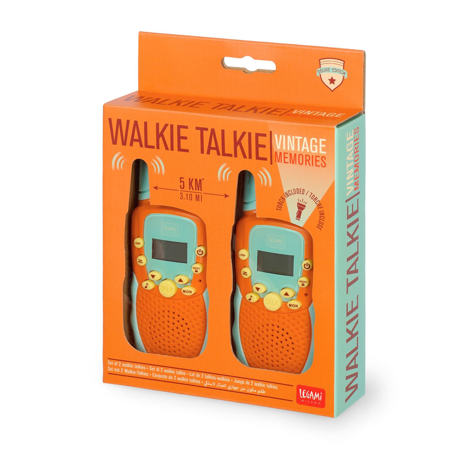 Set di 2 walkie talkie - vintage memories - learn & explore - LEGAMI