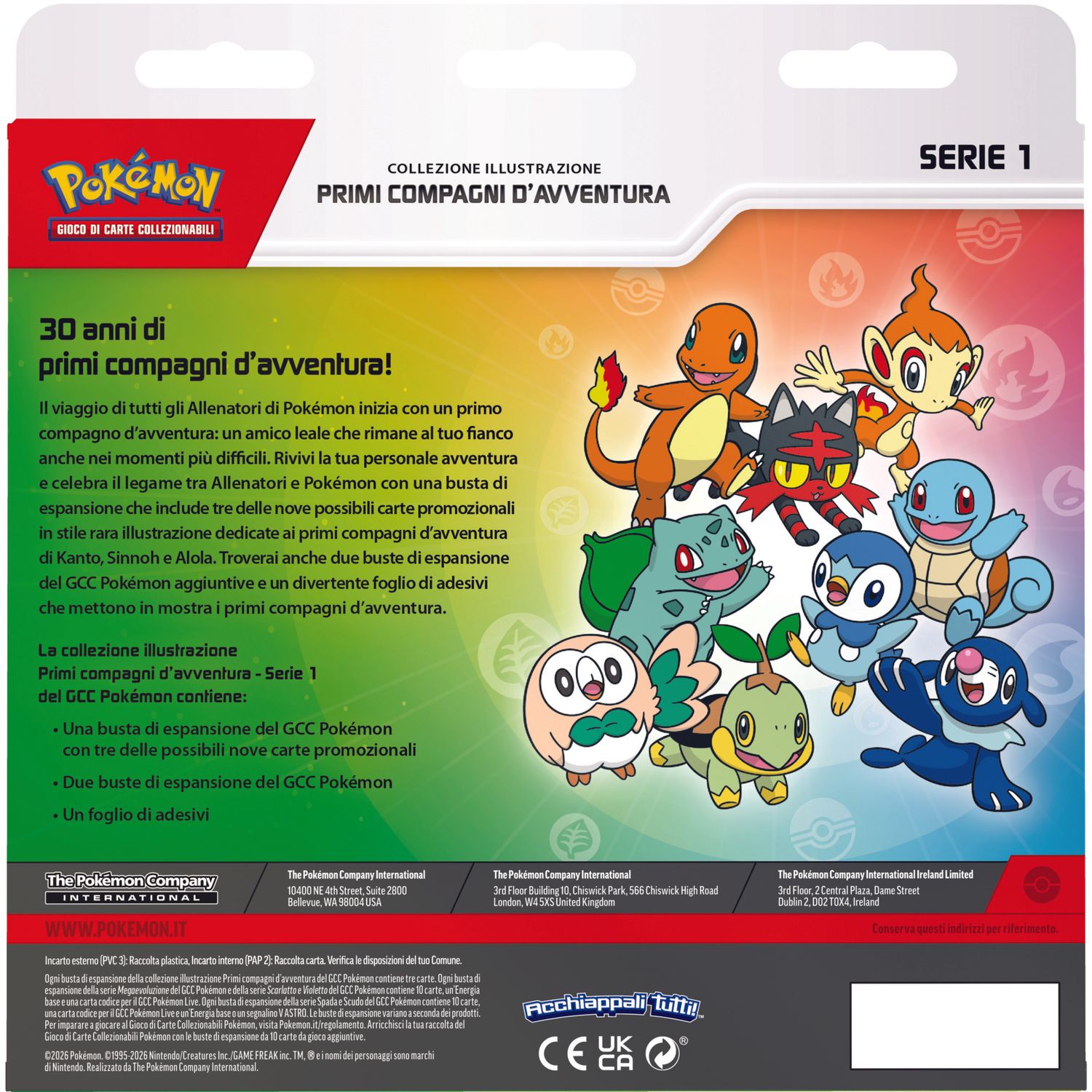 Pokémon collezione illustrazione primi compagni d'avventura - POKEMON