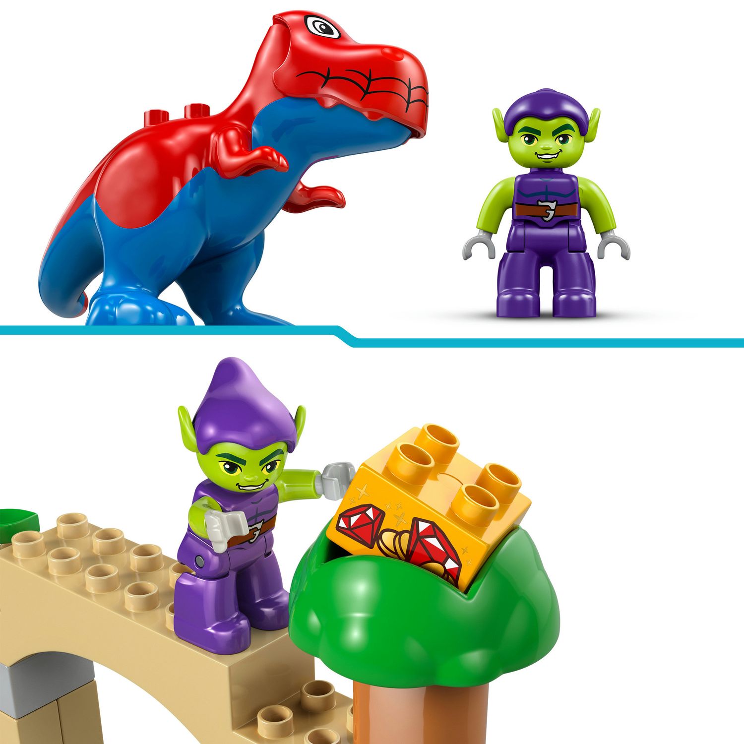 Lego duplo marvel 10463 dinosauro spidey-rex vs. goblin - LEGO DUPLO, MARVEL