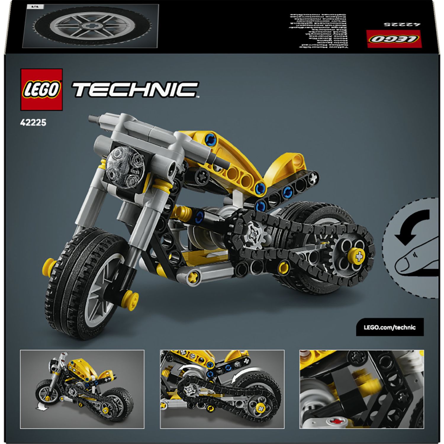 Lego technic 42225 moto gialla giocattolo - LEGO TECHNIC