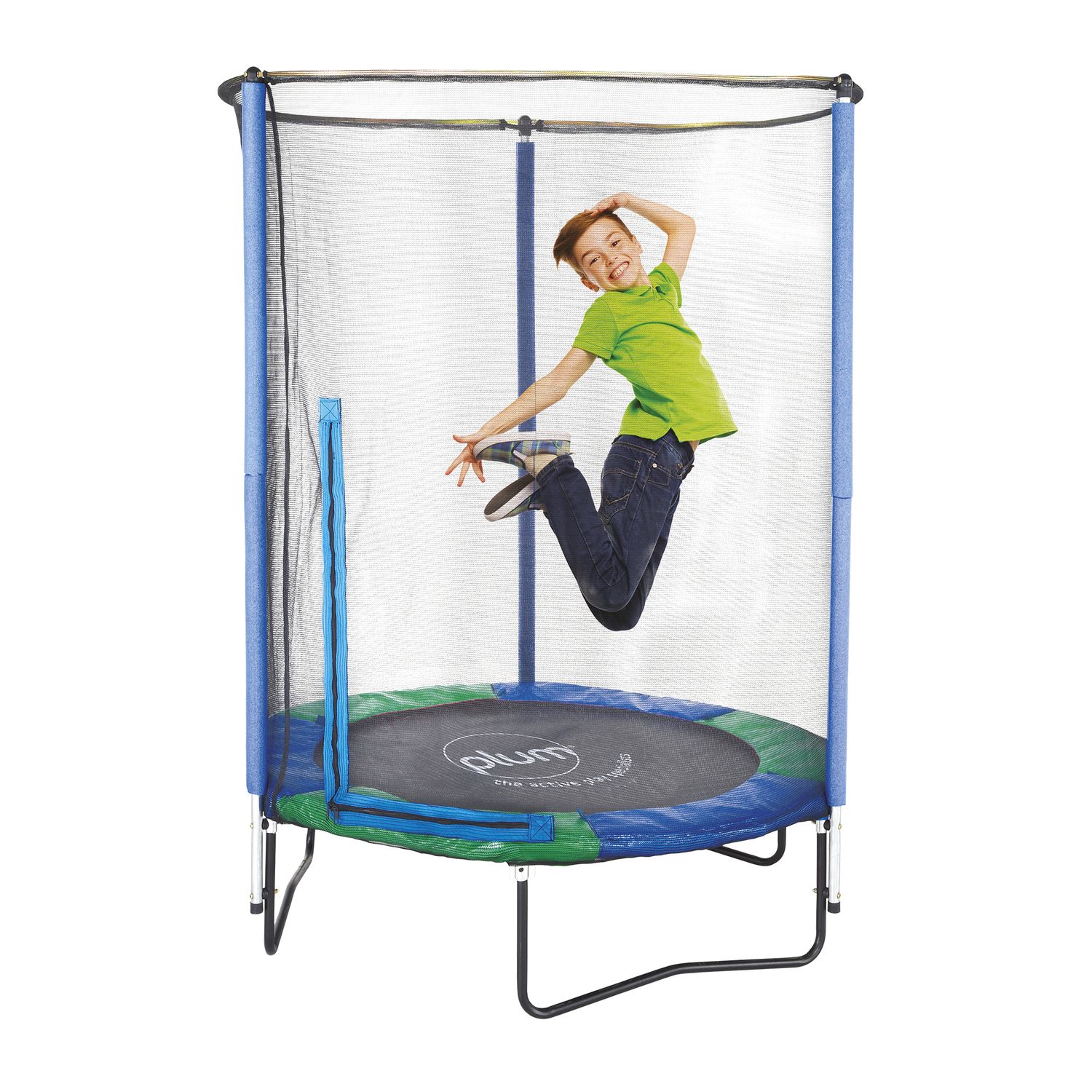 Trampolino elastico 140cm con rete sicurezza per bambini - SUN&SPORT