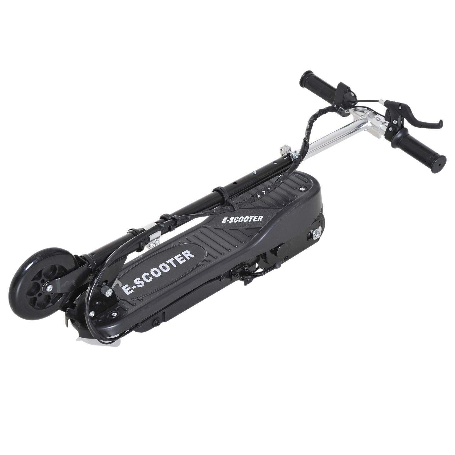 Monopattino elettrico per bambini pieghevole da 120w, velocità max 12km/h e portata 50kg, 74x36x69-91 cm, nero - 