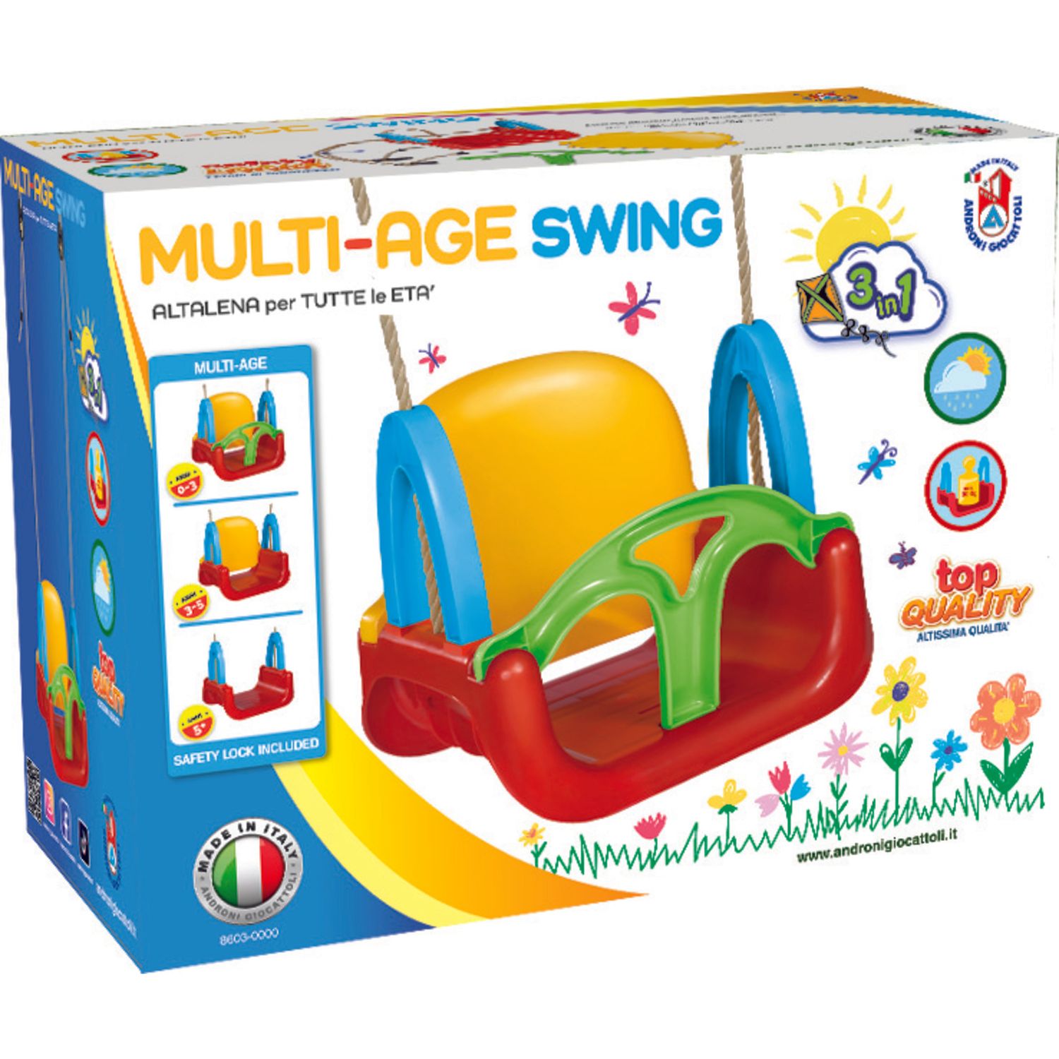 Seggiolino altalena 3 in 1 - androni giocattoli - ANDRONI GIOCATTOLI