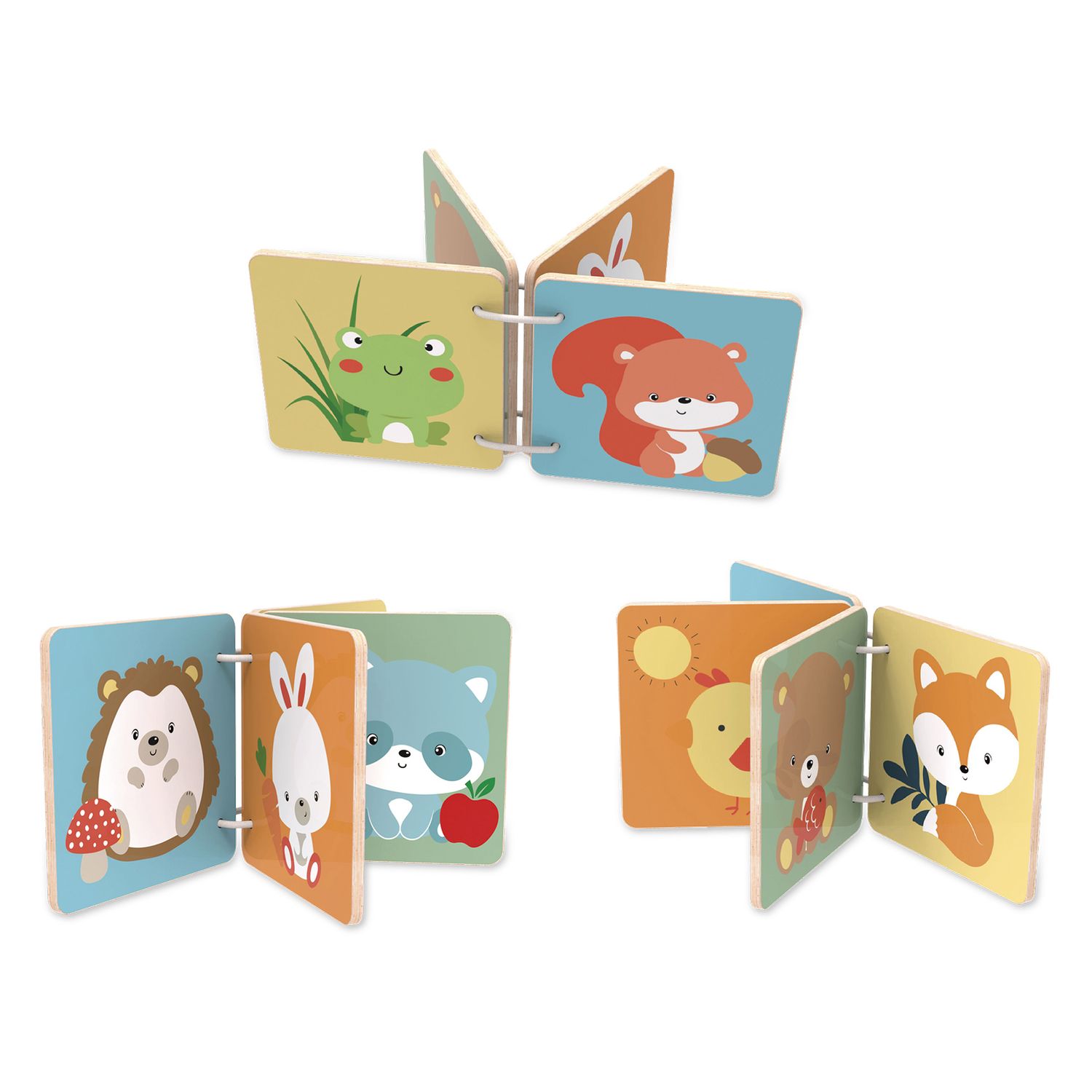 Set bebè 4 attività wood 'n' play - gioco educativo in legno naturale per sviluppo sensoriale - WOOD 'N' PLAY