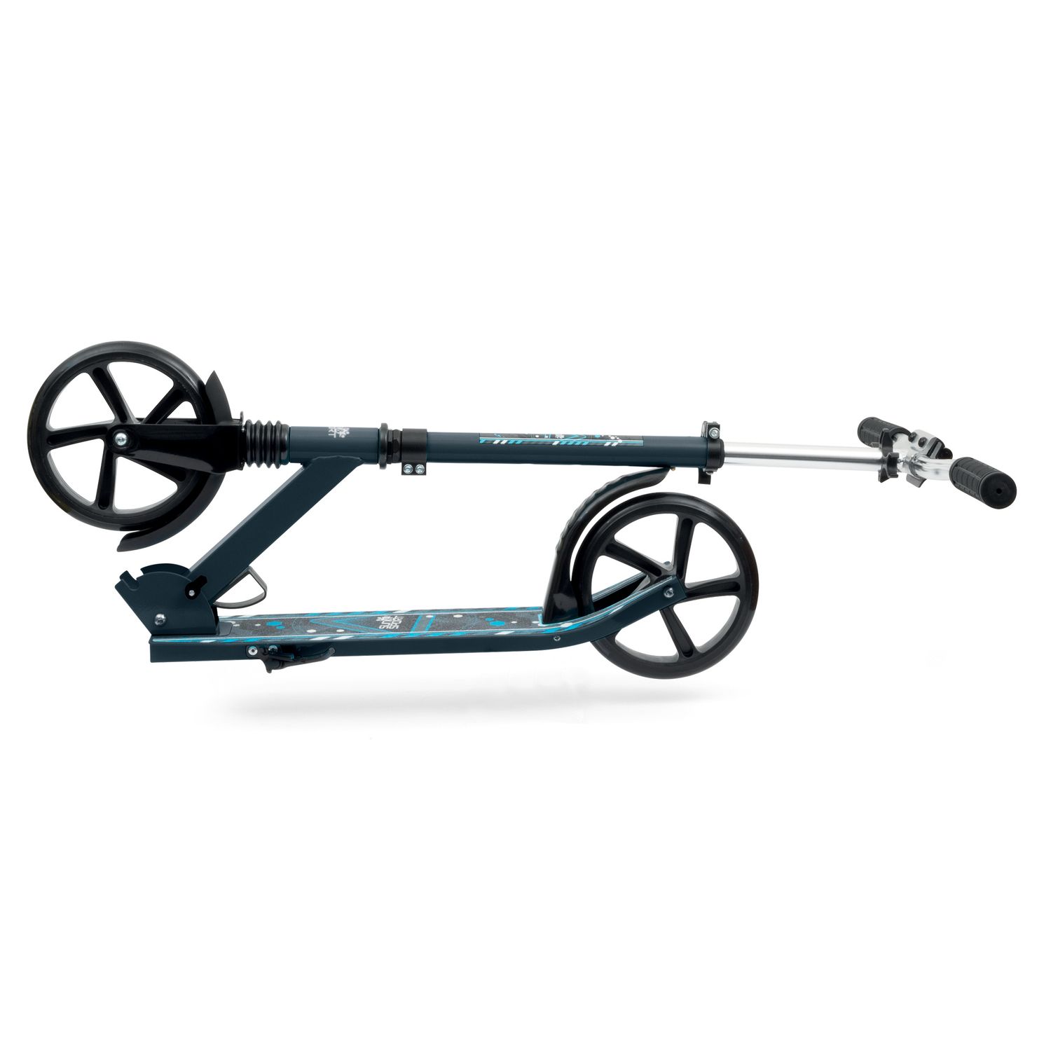 Scooter bambini ruote 200mm pieghevole manubrio regolabile freno posteriore - 100kg portata, dimensioni 90x12x90cm - SUN&SPORT