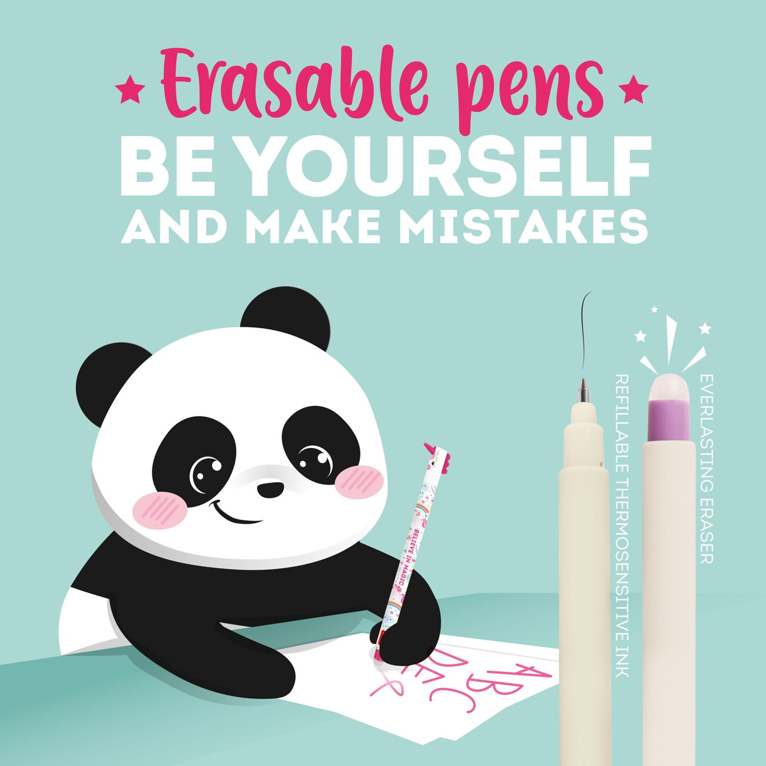 Erasable gel pen - kitty- extraordinary stationery - LEGAMI
