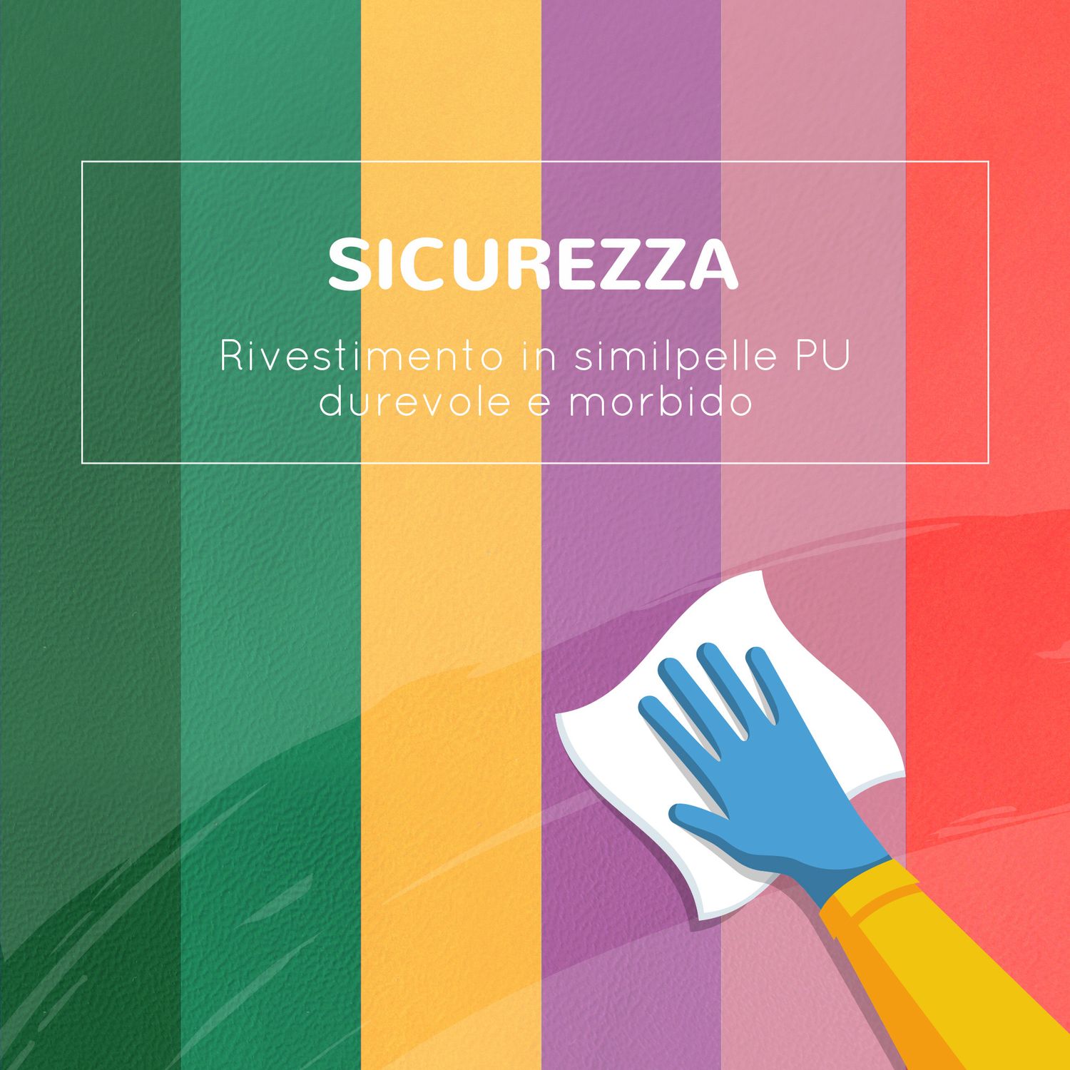 Set costruzioni morbide per bambini 1-3 anni da 6 pezzi in pu ed epe multicolore - 