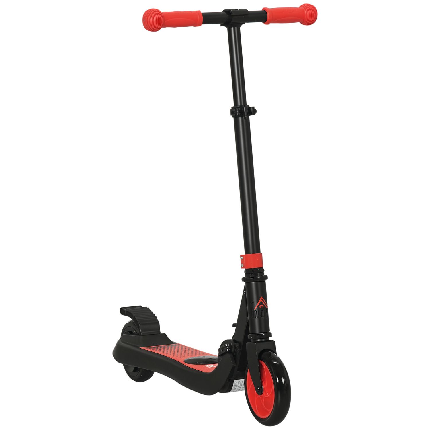 Monopattino elettrico pieghevole per bambini 6+ anni ad altezza regolabile, 71x36.5x75-80 cm, nero e rosso - 