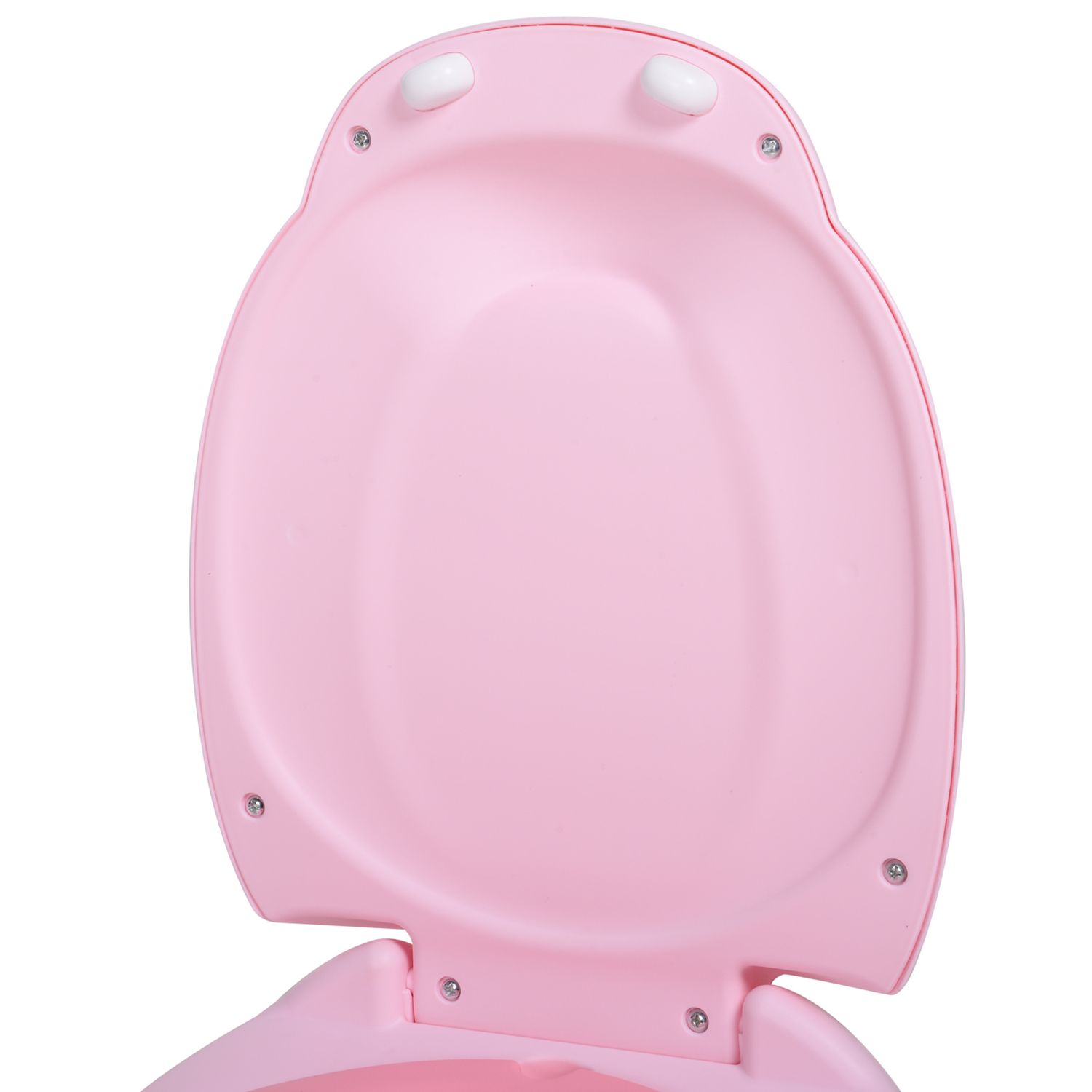 Vasino per bambini 6 mesi-48 mesi antiscivolo ippopotamo rosa (40x30x23cm) - 