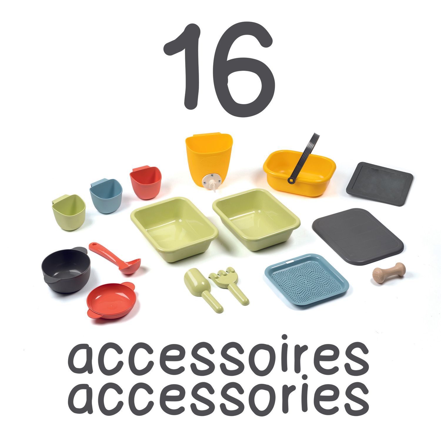 Smoby life mud cooking house - casetta cucina fango con 16 accessori, anti-uv da 2 anni - SMOBY