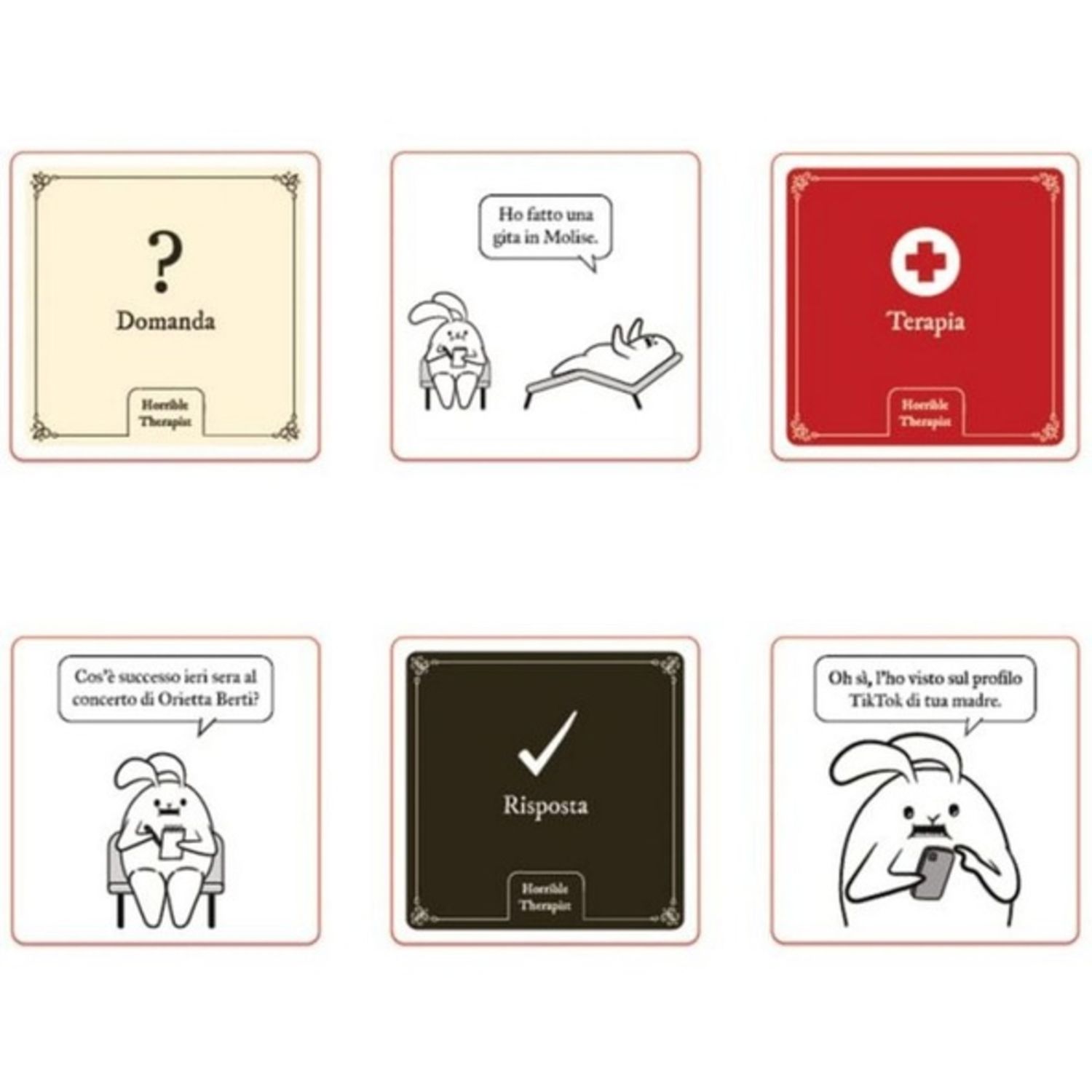 Horrible therapist asmodee - party game adulti carte umorismo nero 3-8 giocatori 17+ - ASMODEE