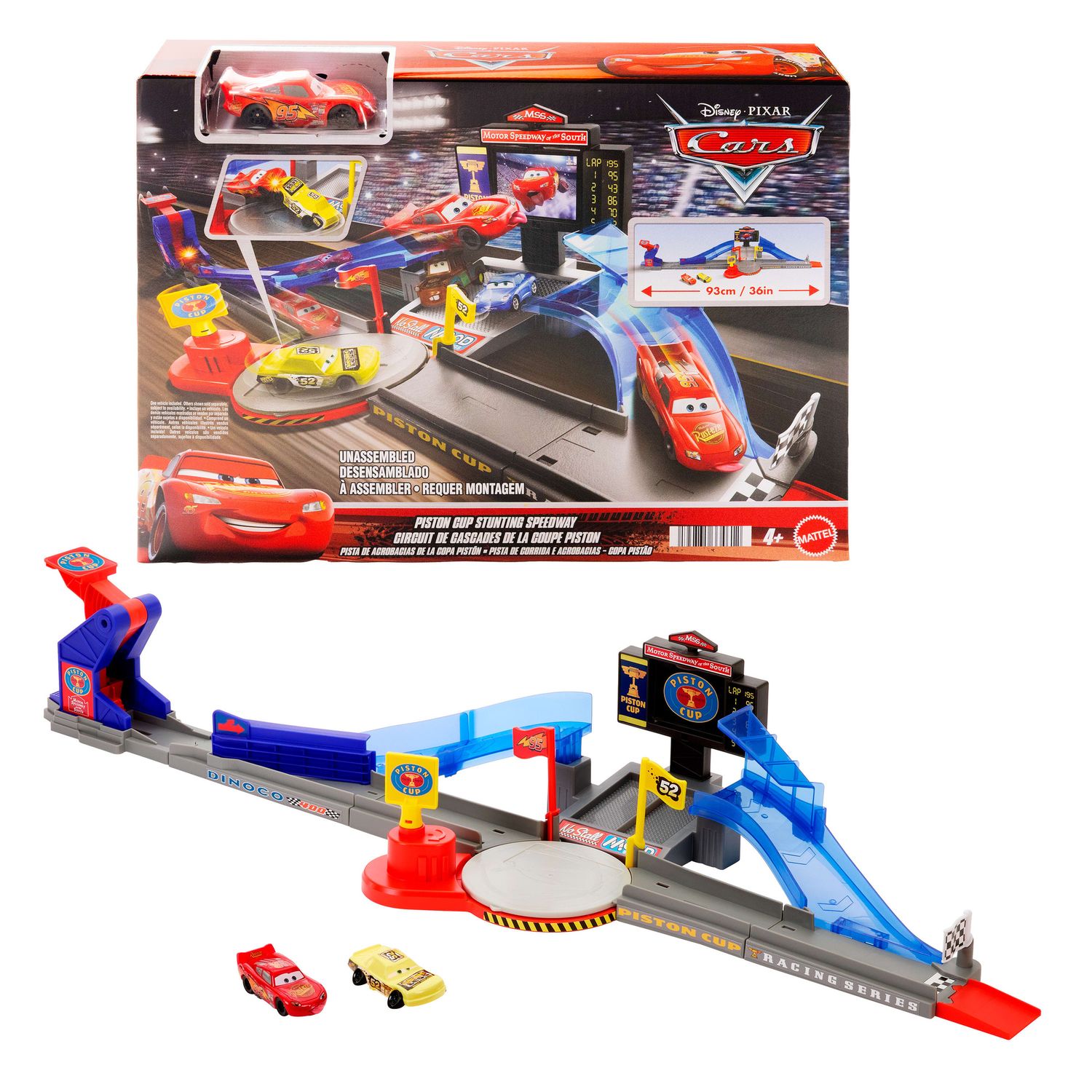 Mattel cars - piston cup circuito mega scontri - MATTEL, Cars