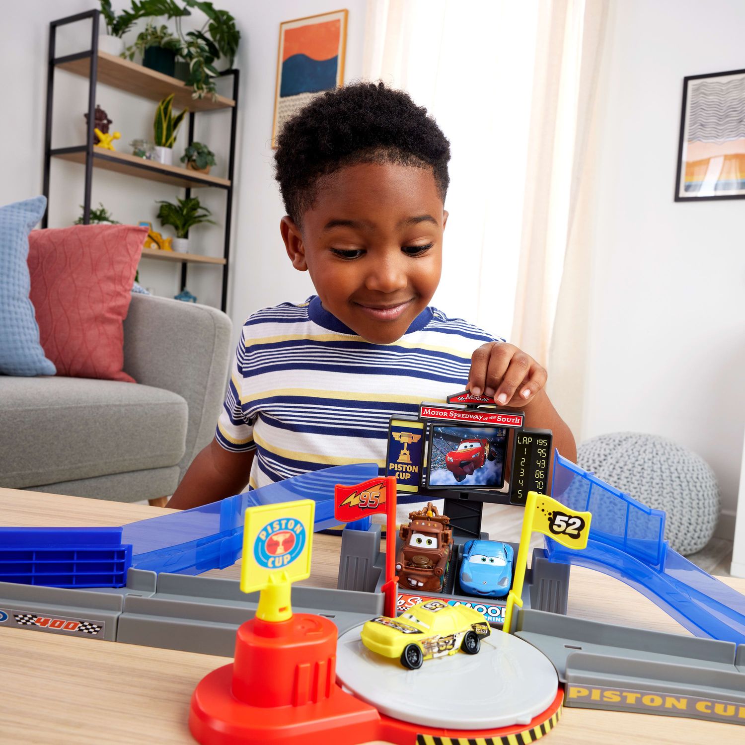 Mattel cars - piston cup circuito mega scontri - MATTEL, Cars