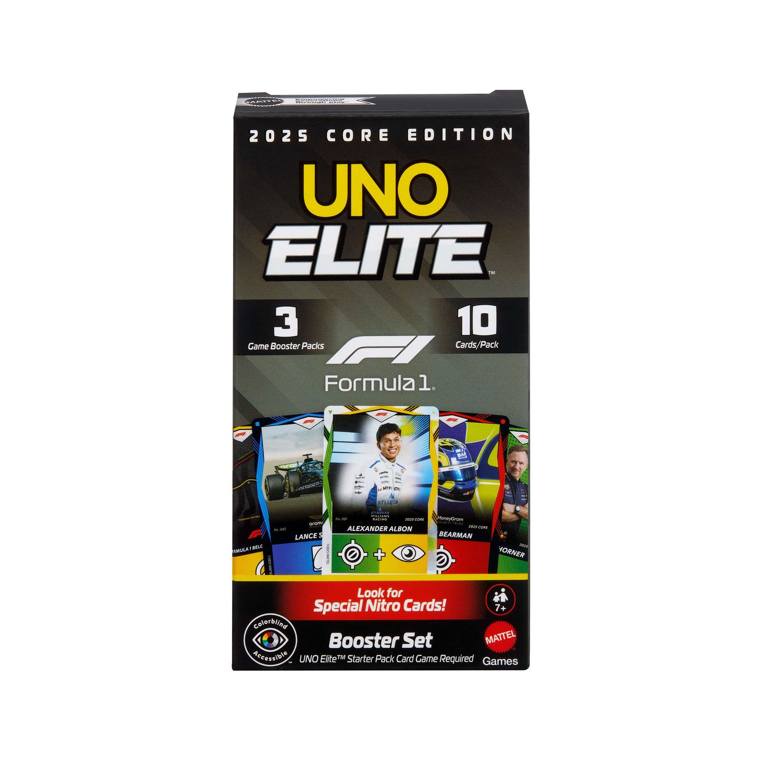 Mattel games - booster set uno elite formula 1 - UNO