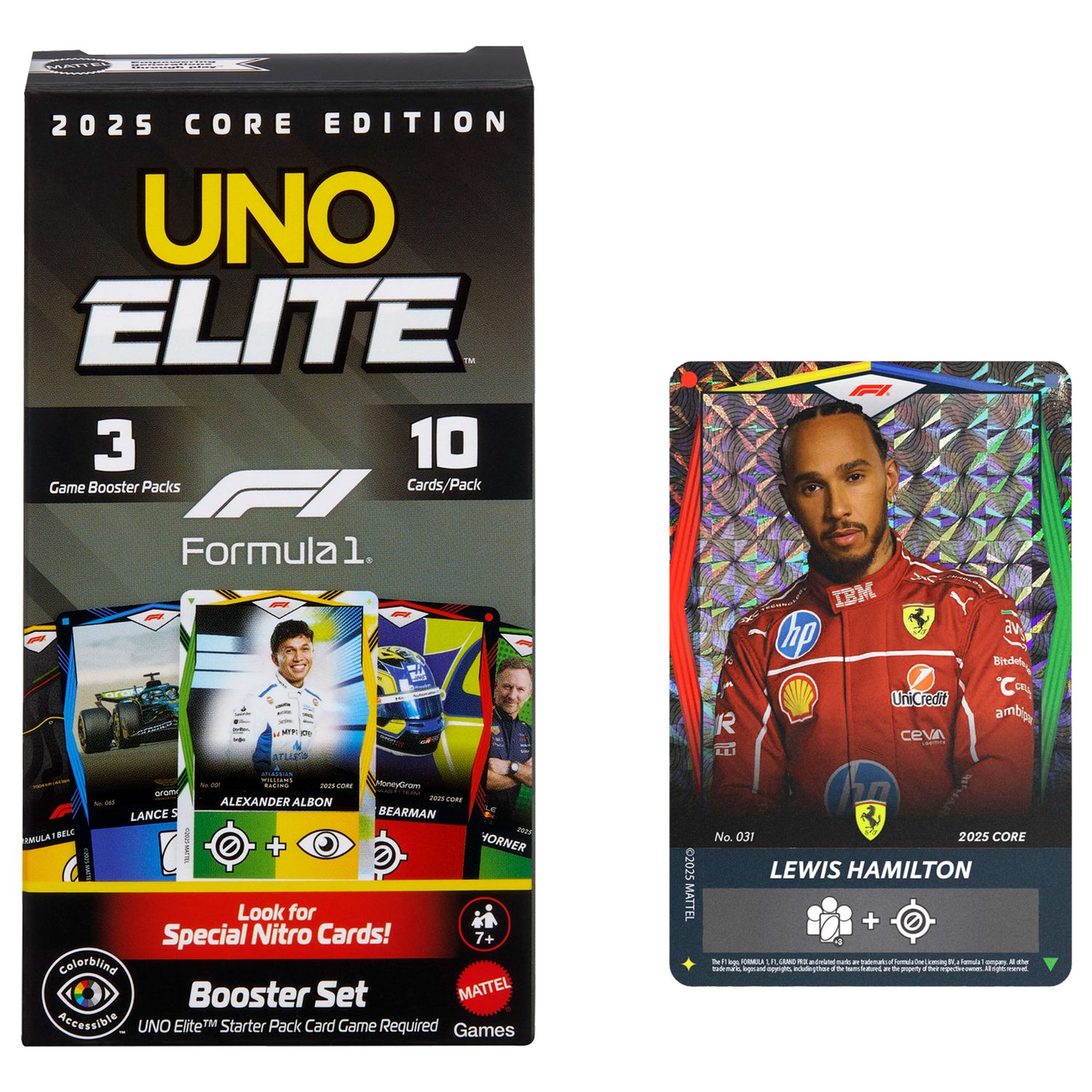 Mattel games - booster set uno elite formula 1 - UNO