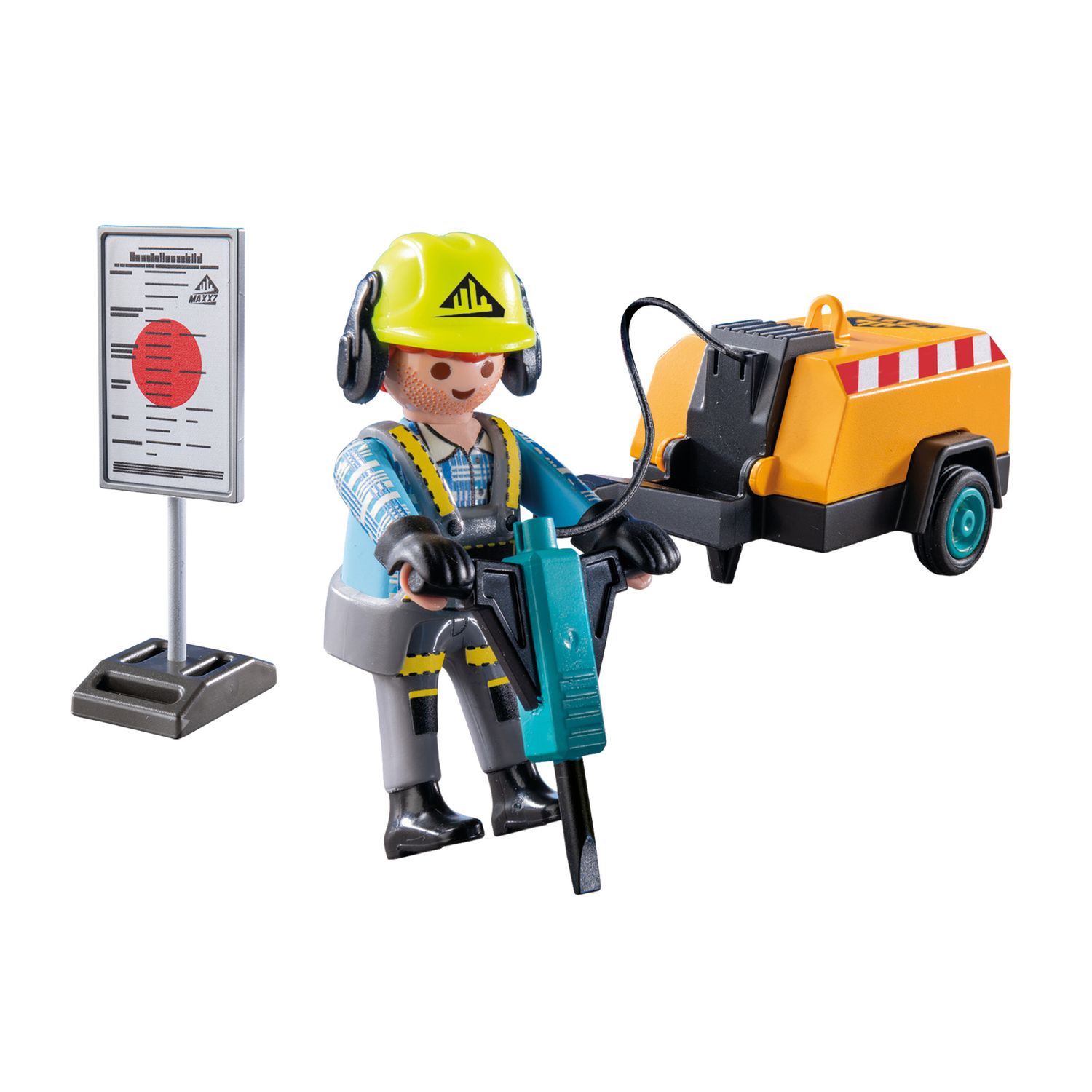 Playmobil 71752 lavoratore con martello pneumatico - Playmobil