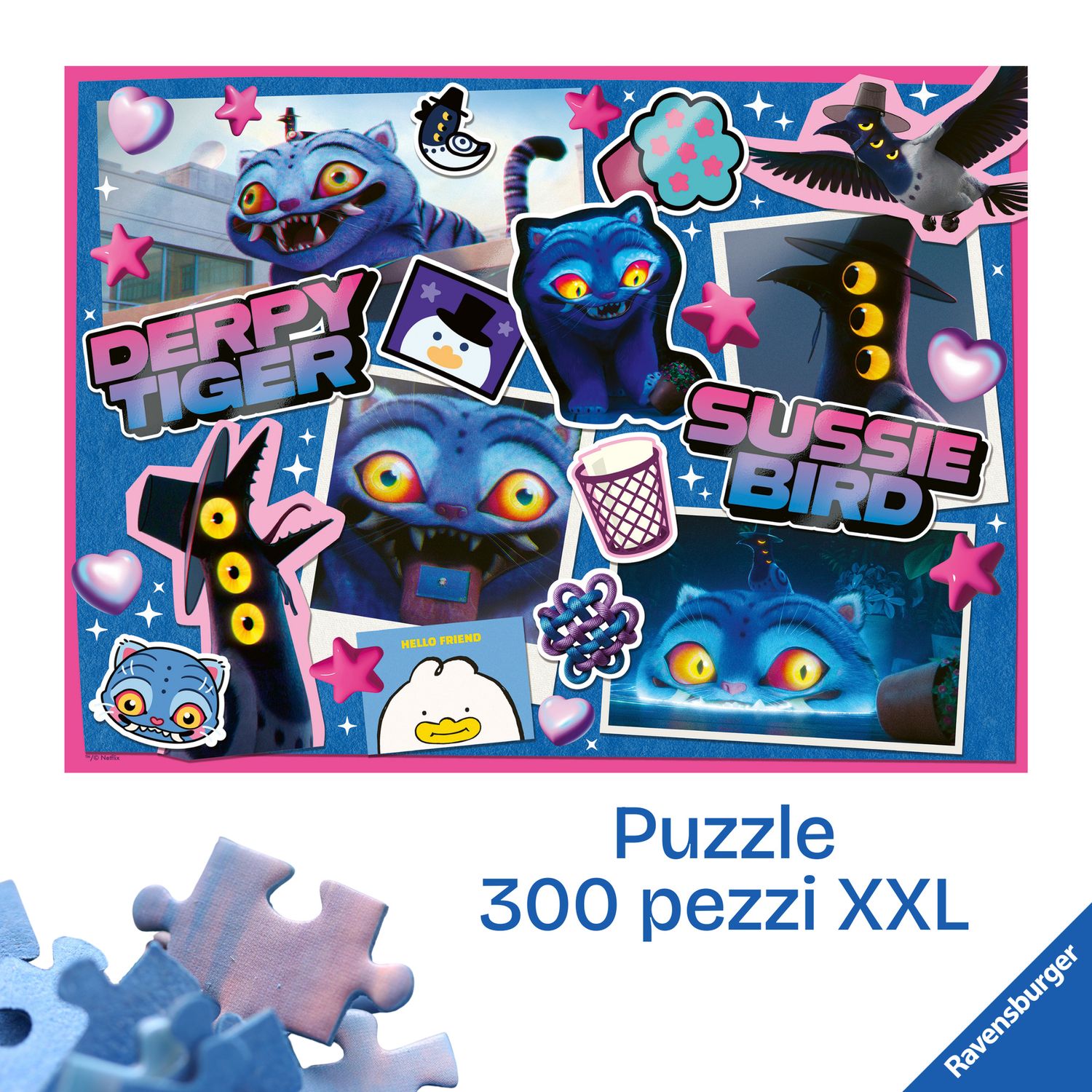 Ravensburger - k-pop demon hunters puzzle 300 pezzi xxl di 49x36cm puzzle bambini 9 anni - NETLFIX, RAVENSBURGER, K-POP DEMON HUNTERS