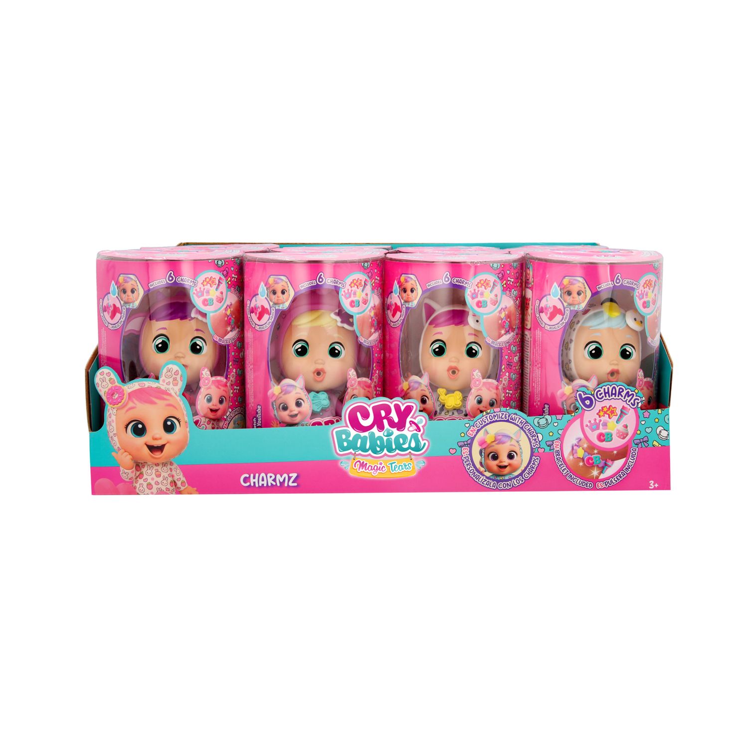 Cry babies magic tears charmz assortito- 8 da collezionare + braccialetto incluso - CRY BABIES