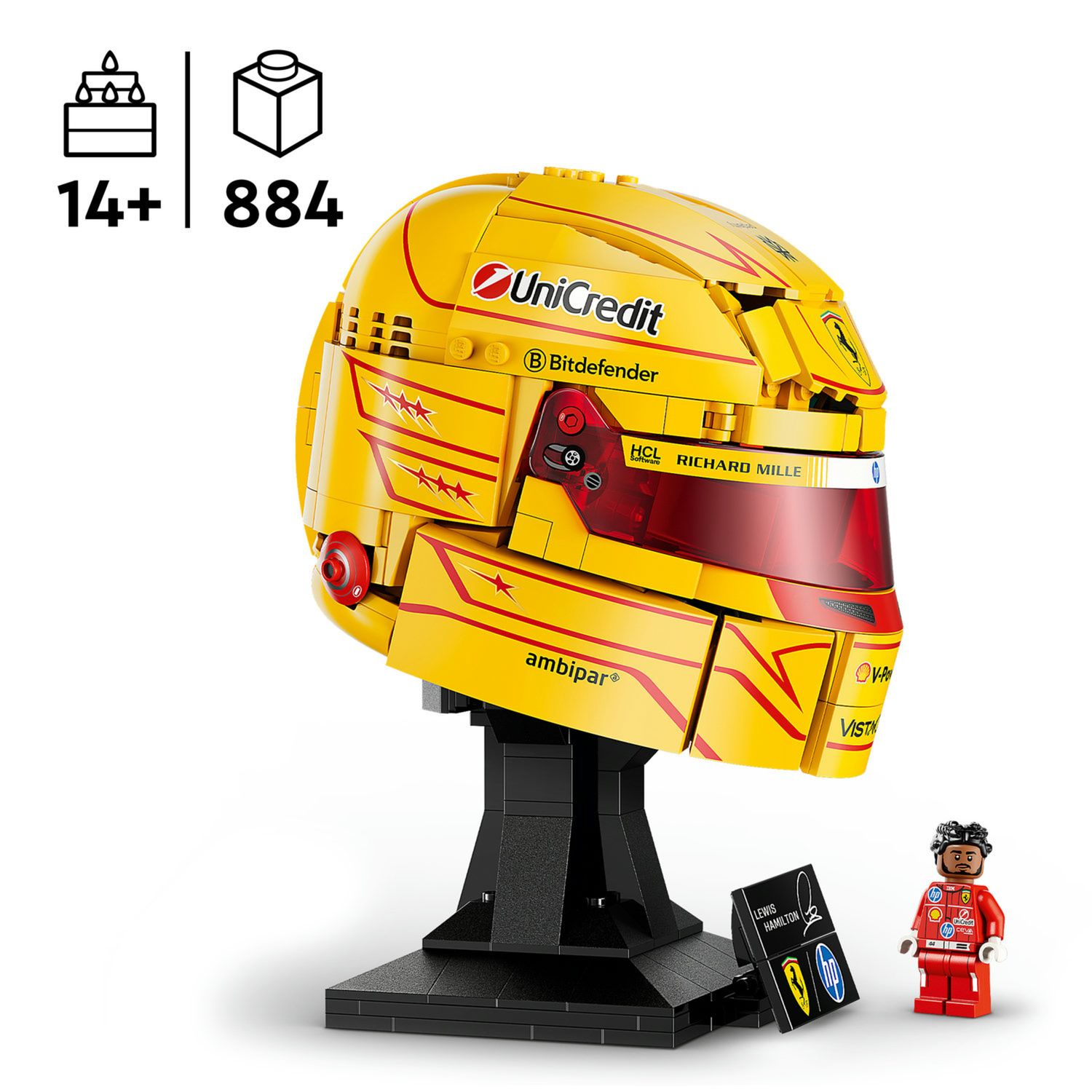 Lego scuderia ferrari hp lewis hamilton helmet 43022 - Lego