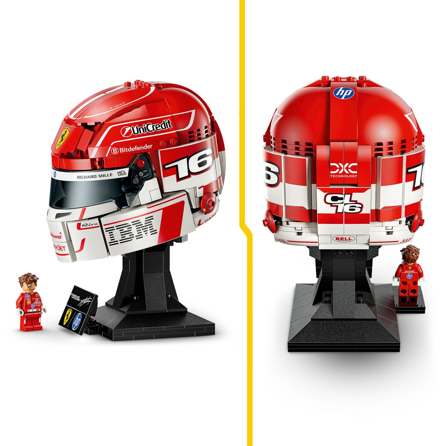 Lego scuderia ferrari hp charles leclerc helmet 43014 - Lego