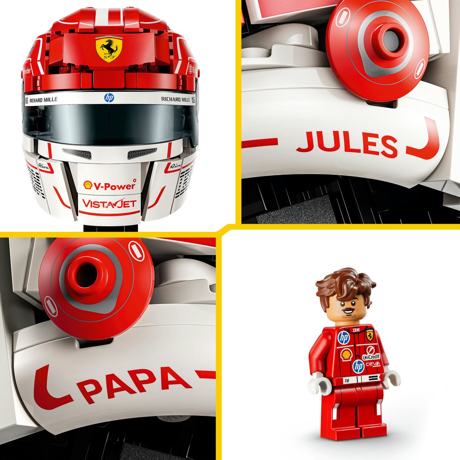 Lego scuderia ferrari hp charles leclerc helmet 43014 - Lego