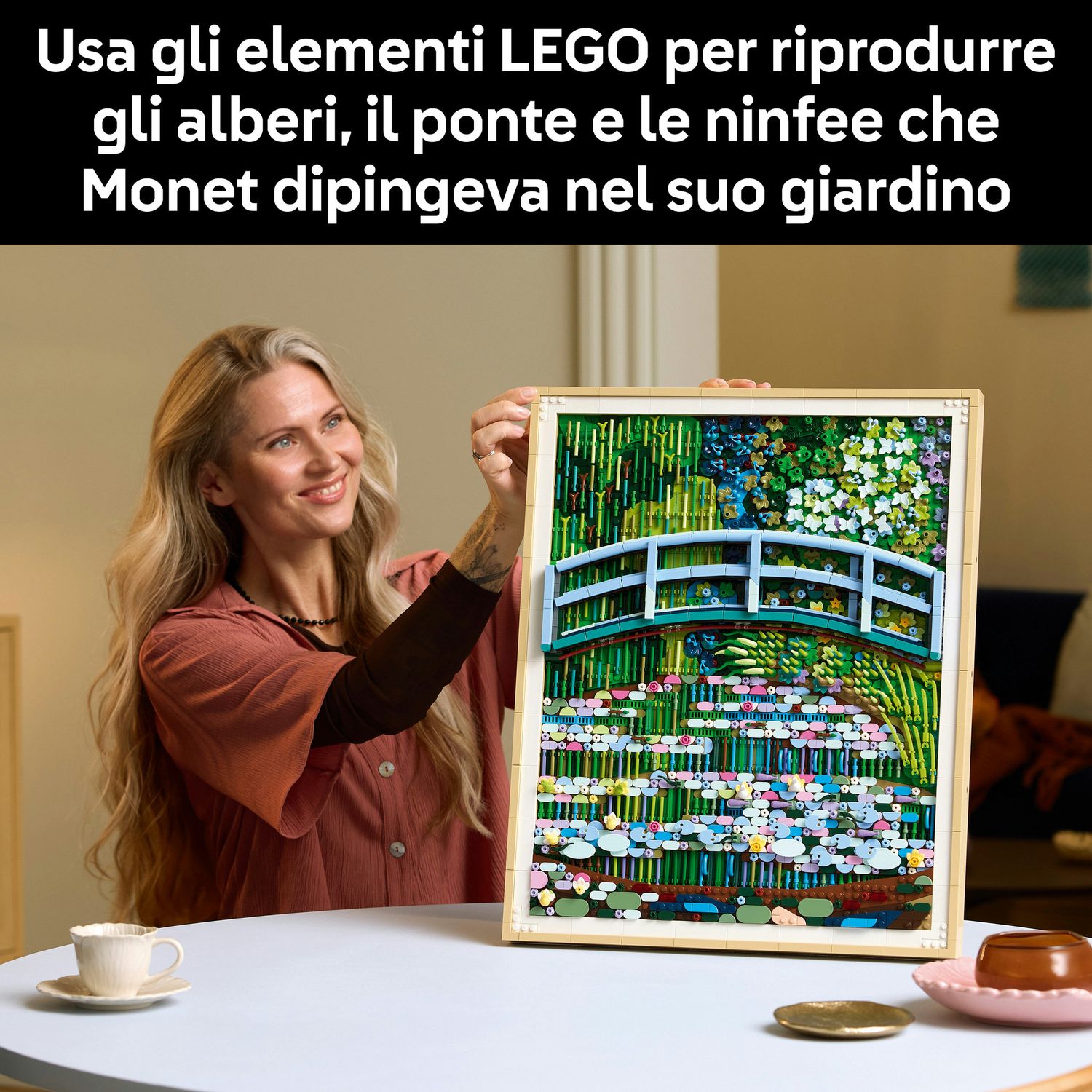 Lego art claude monet - lo stagno delle ninfee - 31220 - Lego