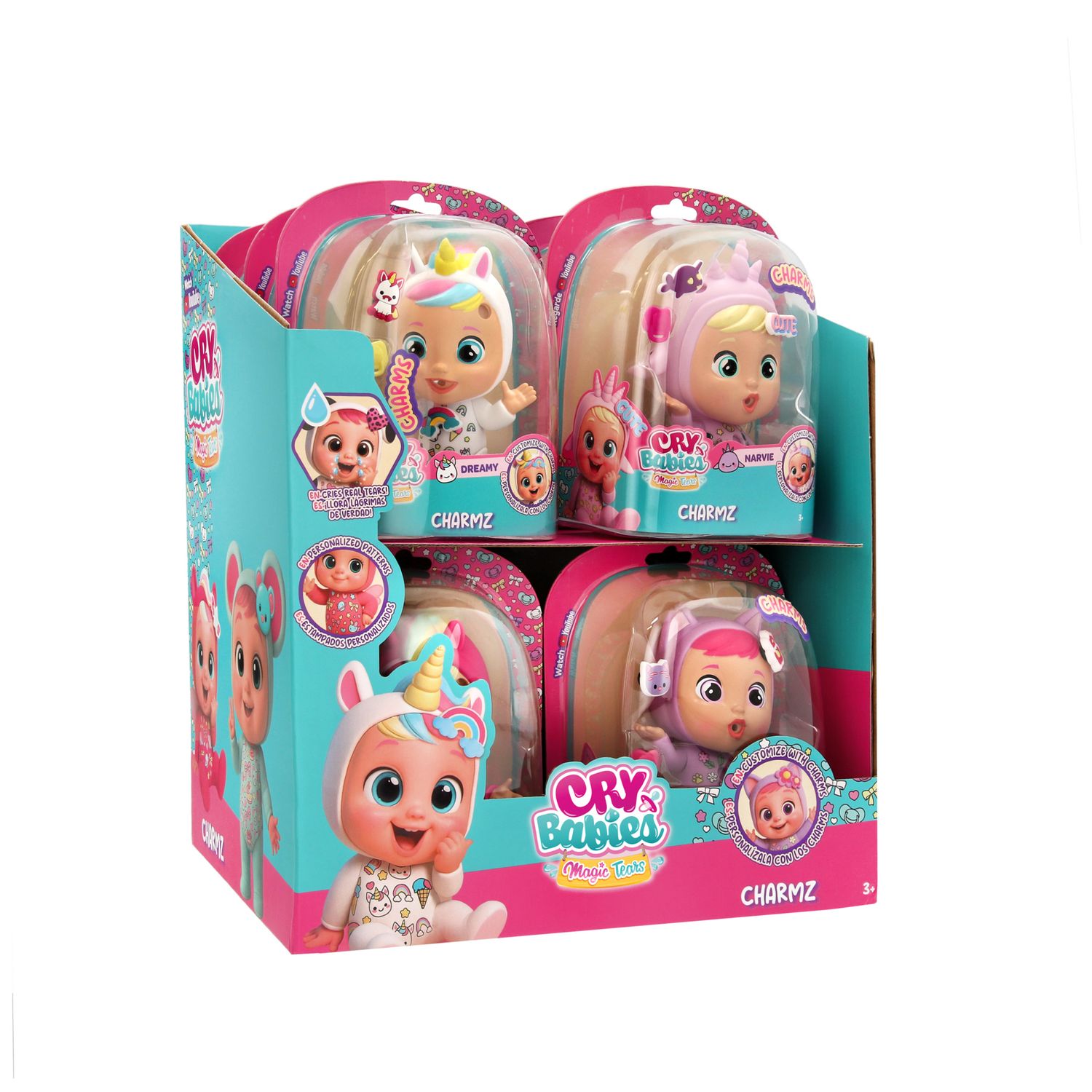 Cry babies magic tears charmz blister - 8 bambole da collezionare con pigiami personalizzati - CRY BABIES