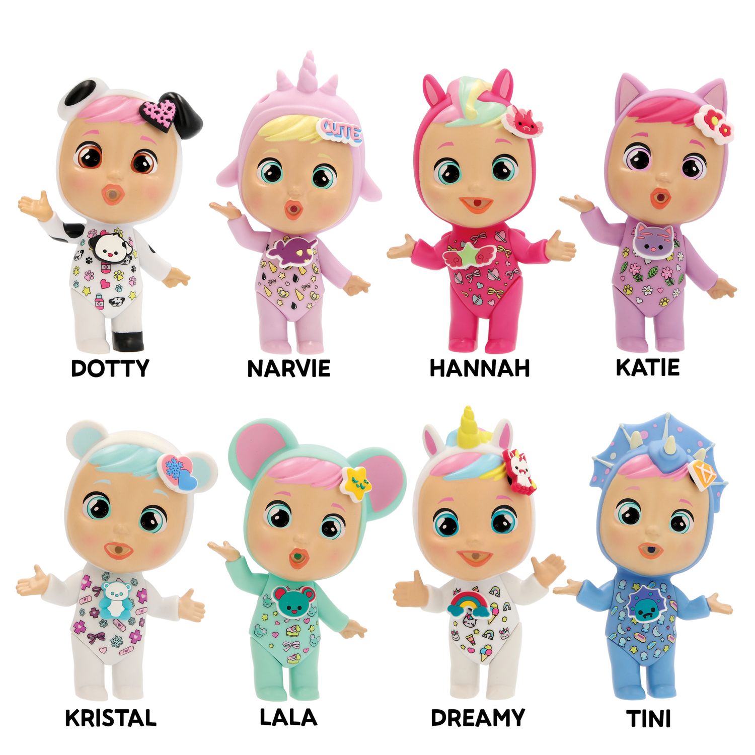 Cry babies magic tears charmz blister - 8 bambole da collezionare con pigiami personalizzati - CRY BABIES