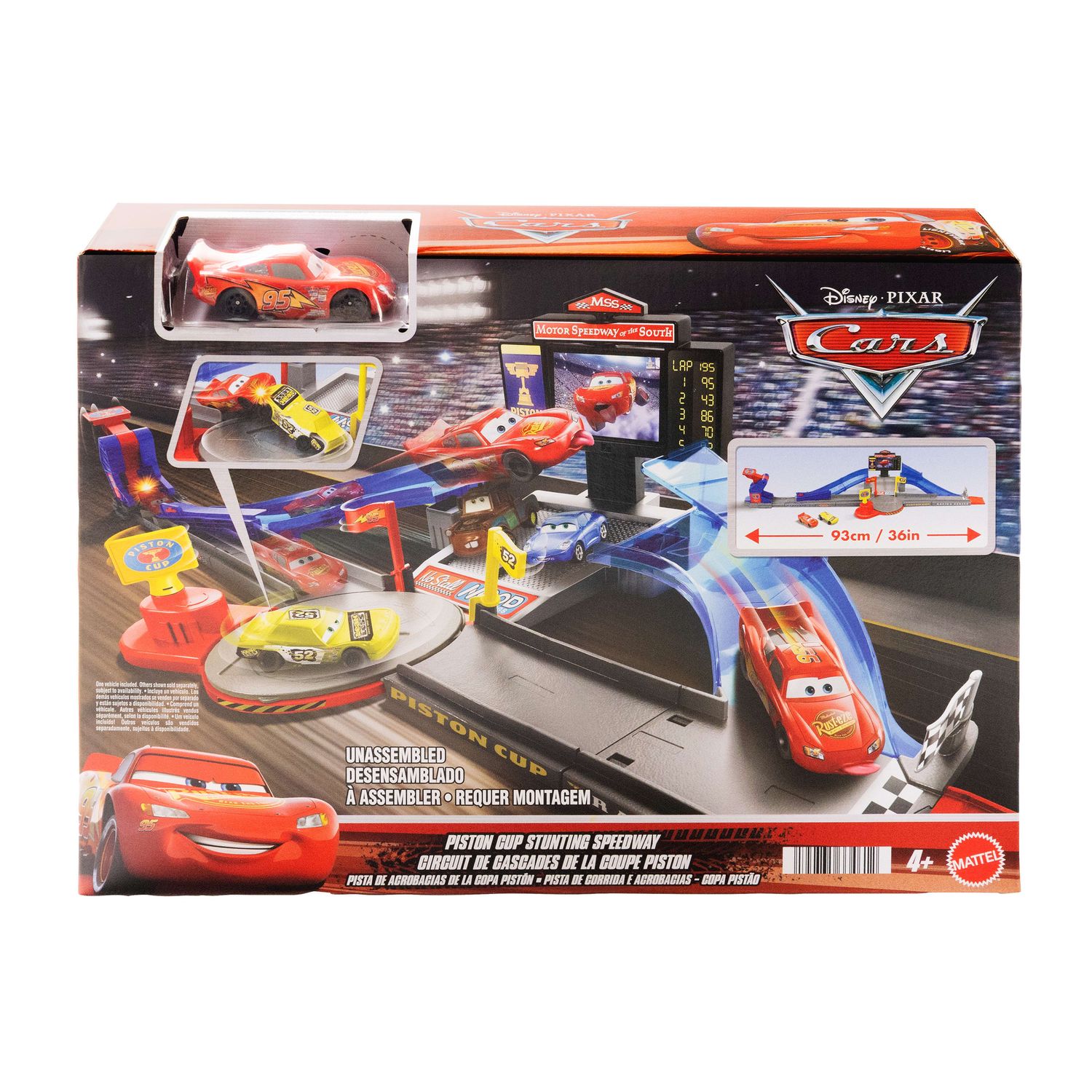 Mattel cars - piston cup circuito mega scontri - MATTEL, Cars