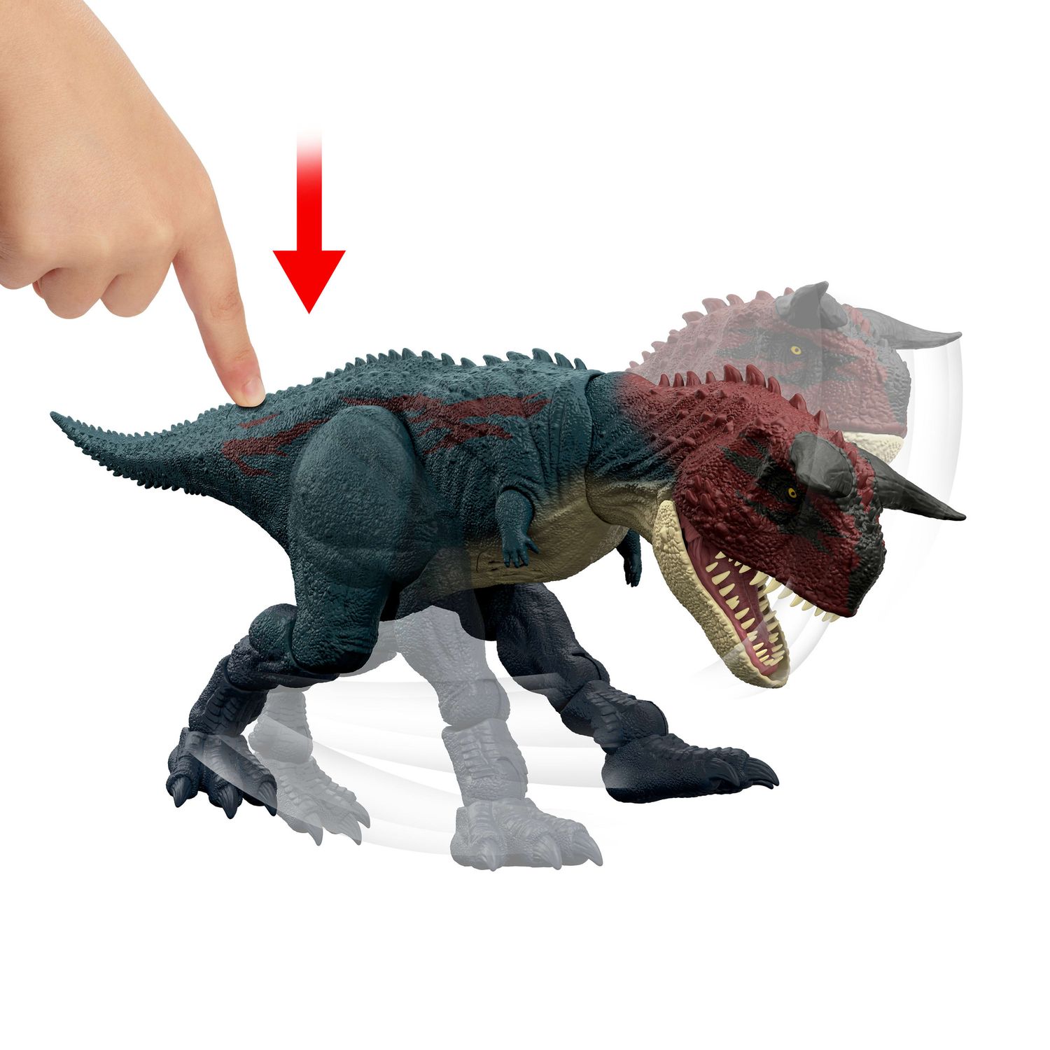 Mattel jurassic world - carnotauro carica e attacca - Jurassic World, MATTEL