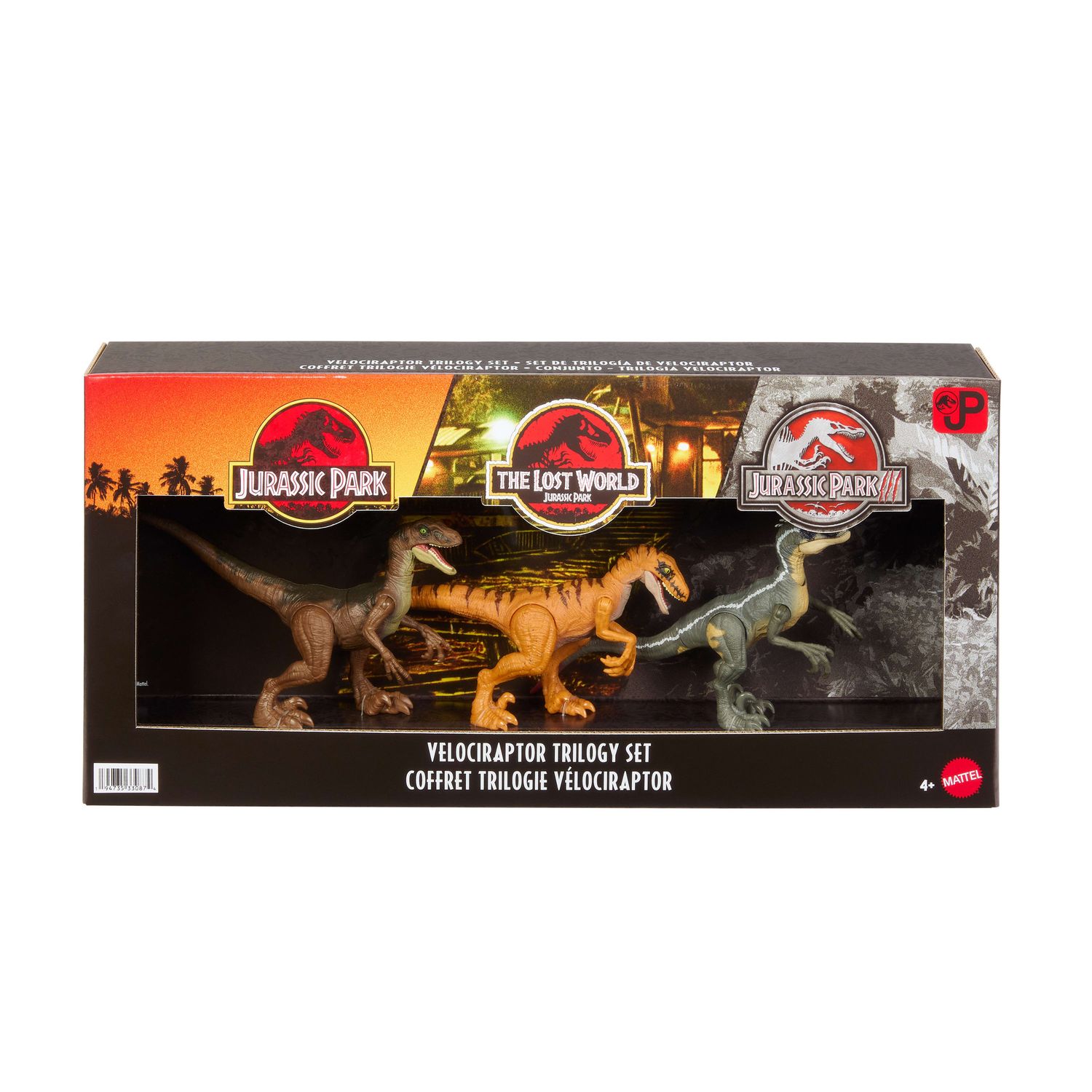 Mattel jurassic world - trilogia del velociraptor - Jurassic World, MATTEL