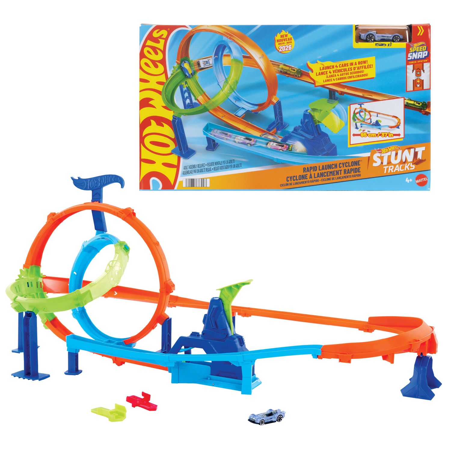 Hot wheels stunt tracks - pista mega ciclone - Hot Wheels