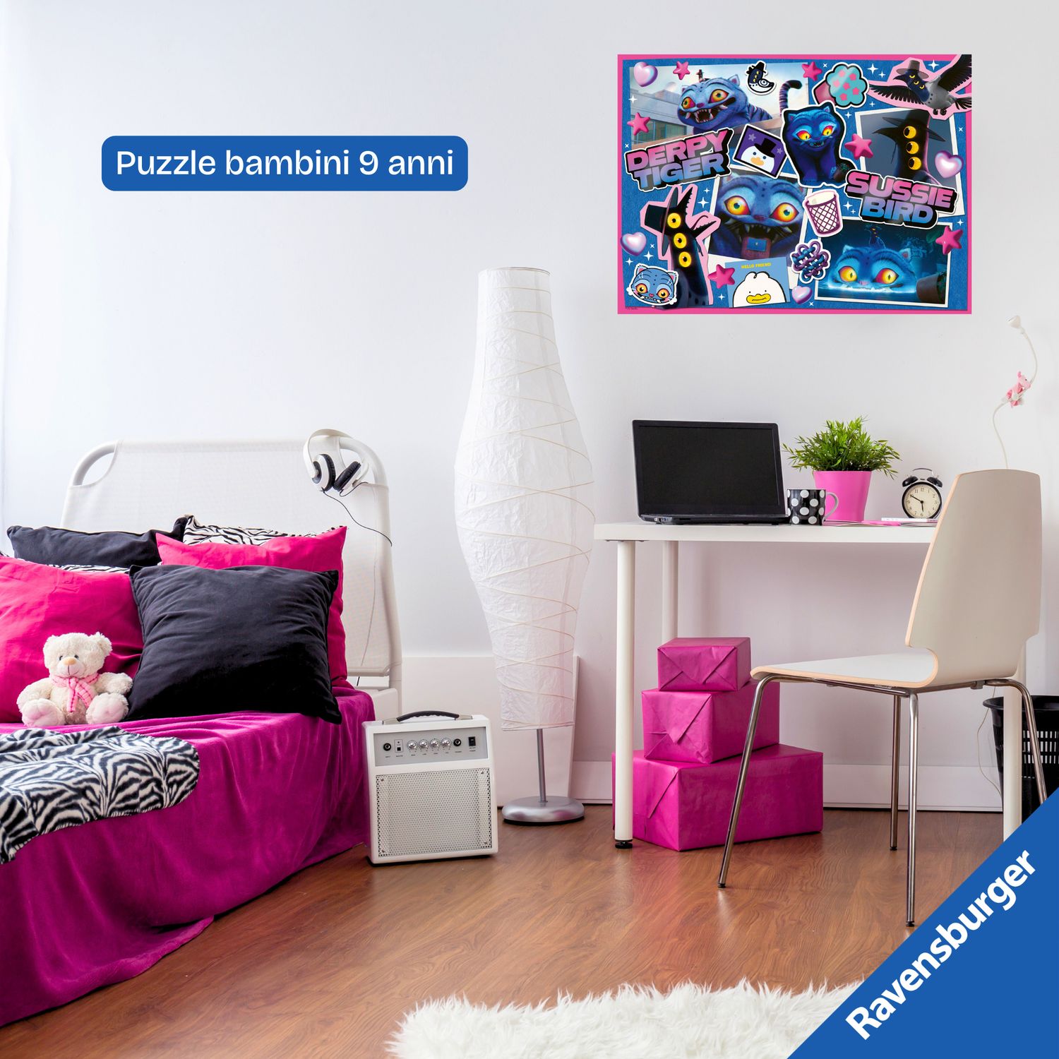 Ravensburger - k-pop demon hunters puzzle 300 pezzi xxl di 49x36cm puzzle bambini 9 anni - NETLFIX, RAVENSBURGER, K-POP DEMON HUNTERS