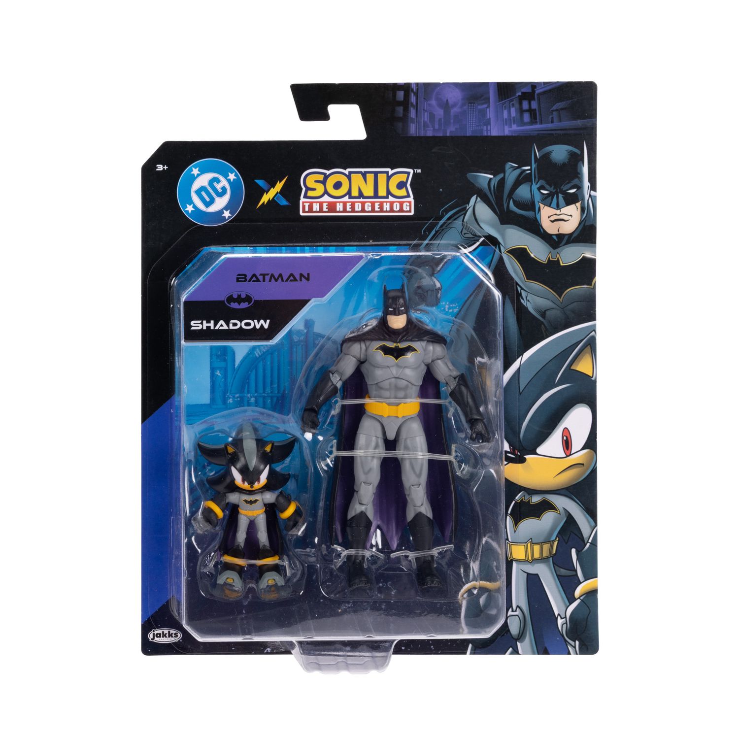 Dc x sonic - assortimento di multipacks con personaggi da 6 cm e 13 cm - wave 1 - BATMAN, DC COMICS, Sonic