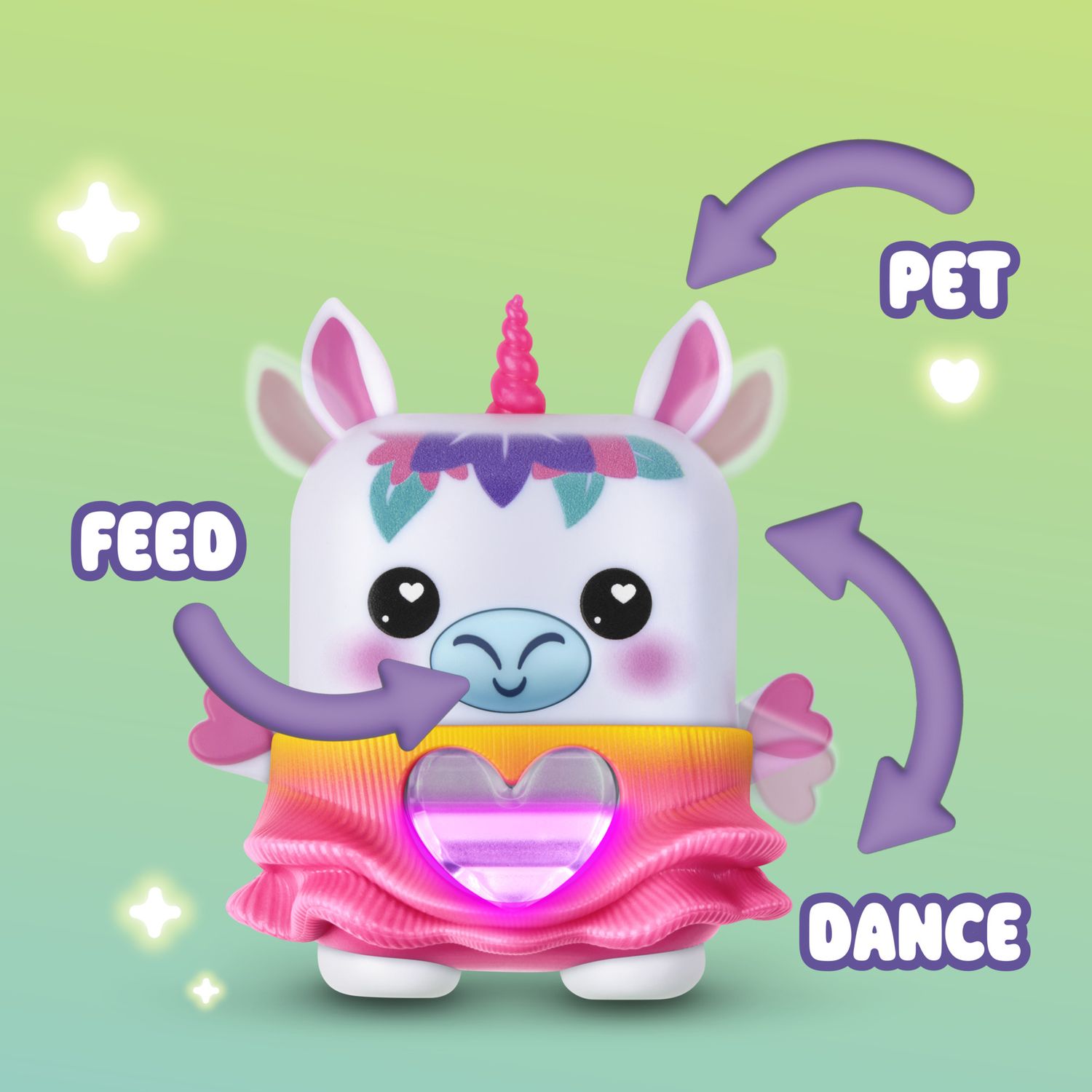 Hasbro nano-mals, meadowmist l'unicorno -  portachiavi interattivo - HASBRO GAMING