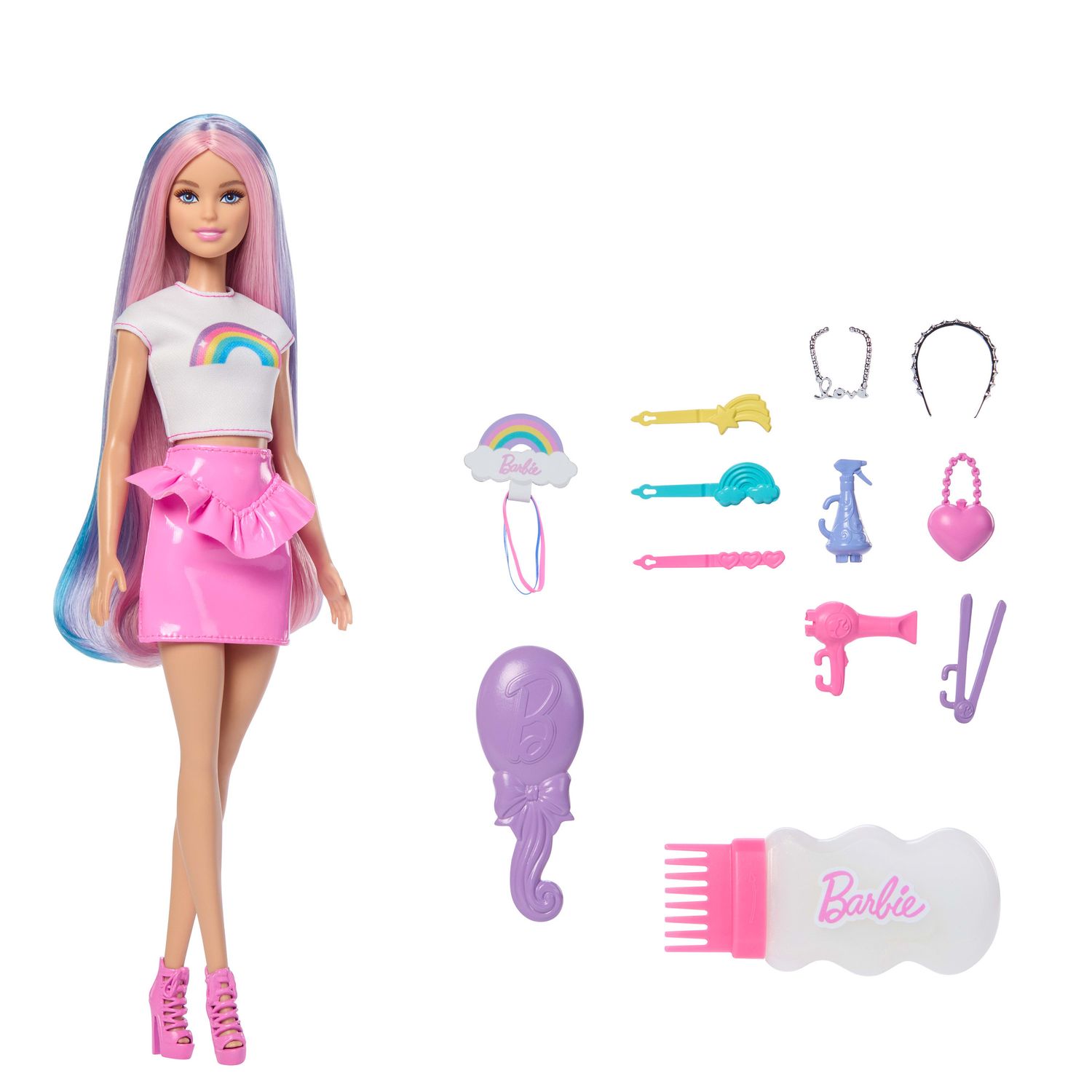 Barbie - bambola capelli arcobaleno - Barbie