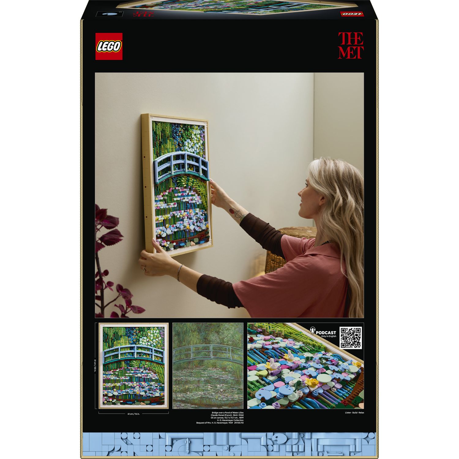 Lego art claude monet - lo stagno delle ninfee - 31220 - Lego