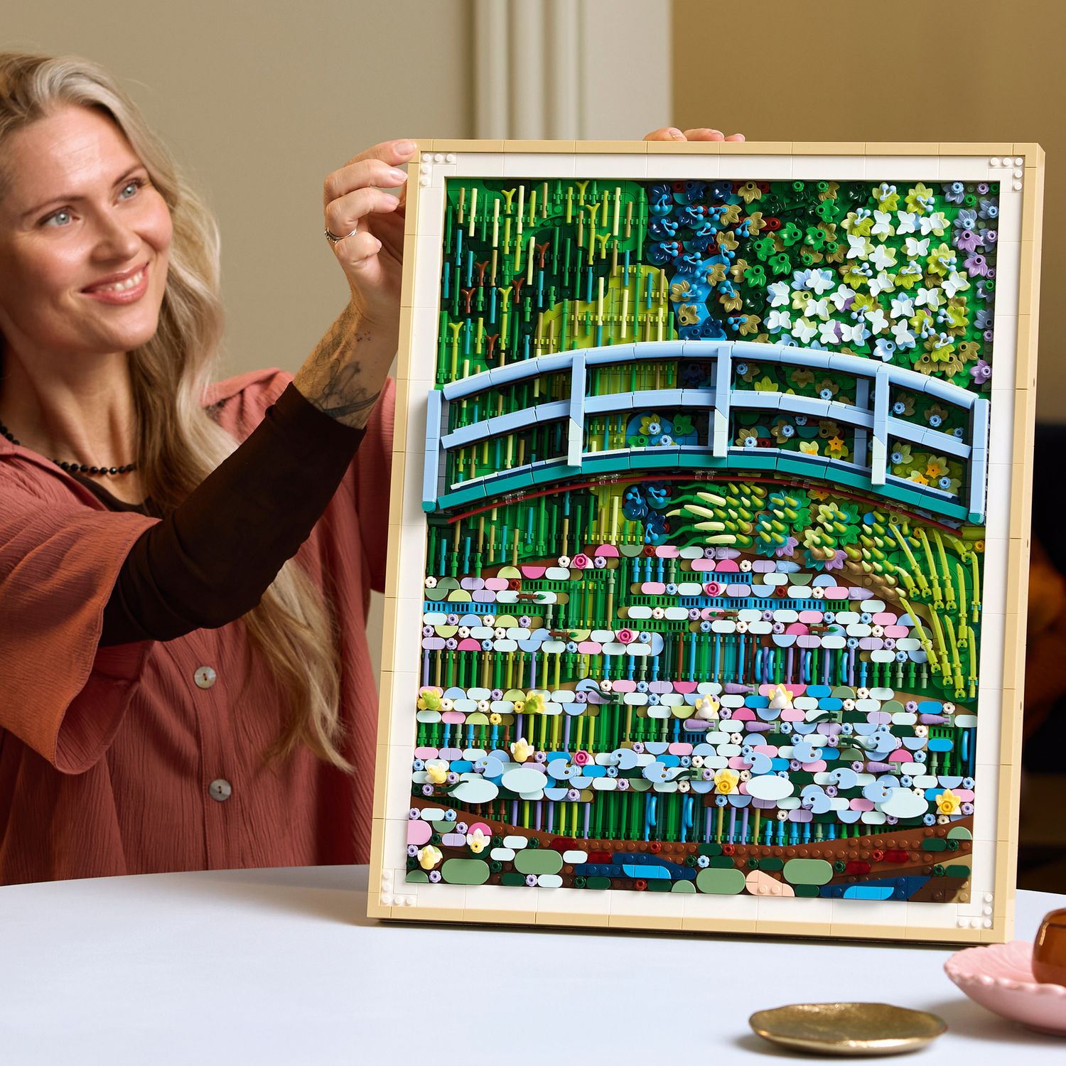 Lego art claude monet - lo stagno delle ninfee - 31220 - Lego