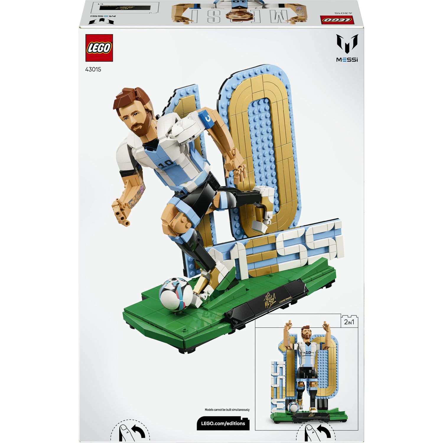 Lego editions football lionel messi – leggenda del calcio - 43015 - Lego