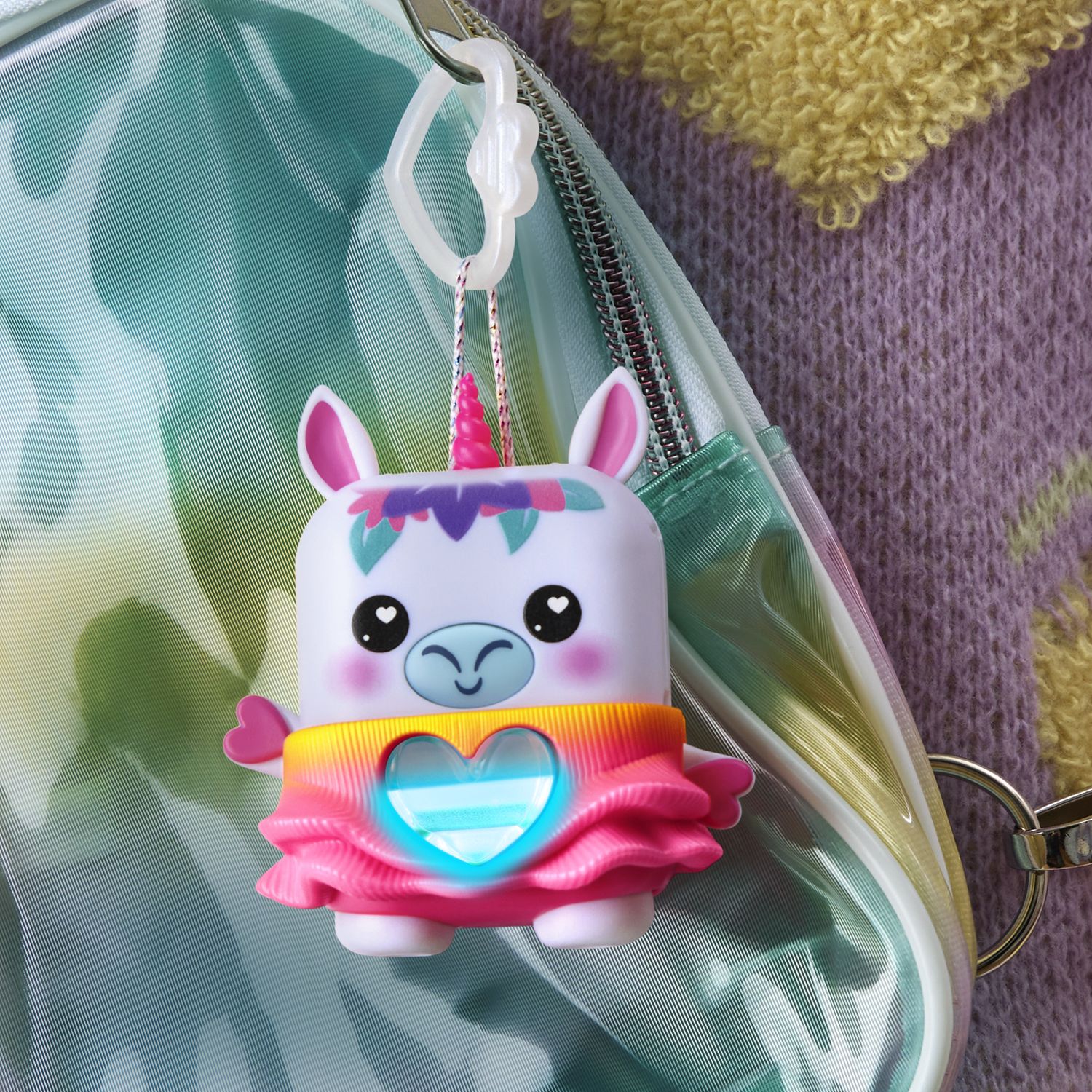 Hasbro nano-mals, meadowmist l'unicorno -  portachiavi interattivo - HASBRO GAMING