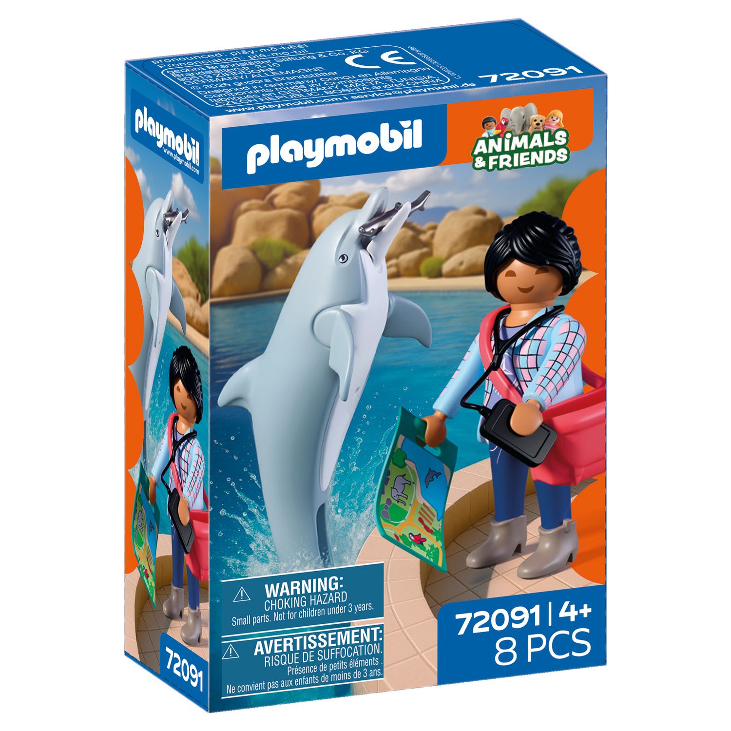 Playmobil 72091 zoo: delfino e visitatore - Playmobil