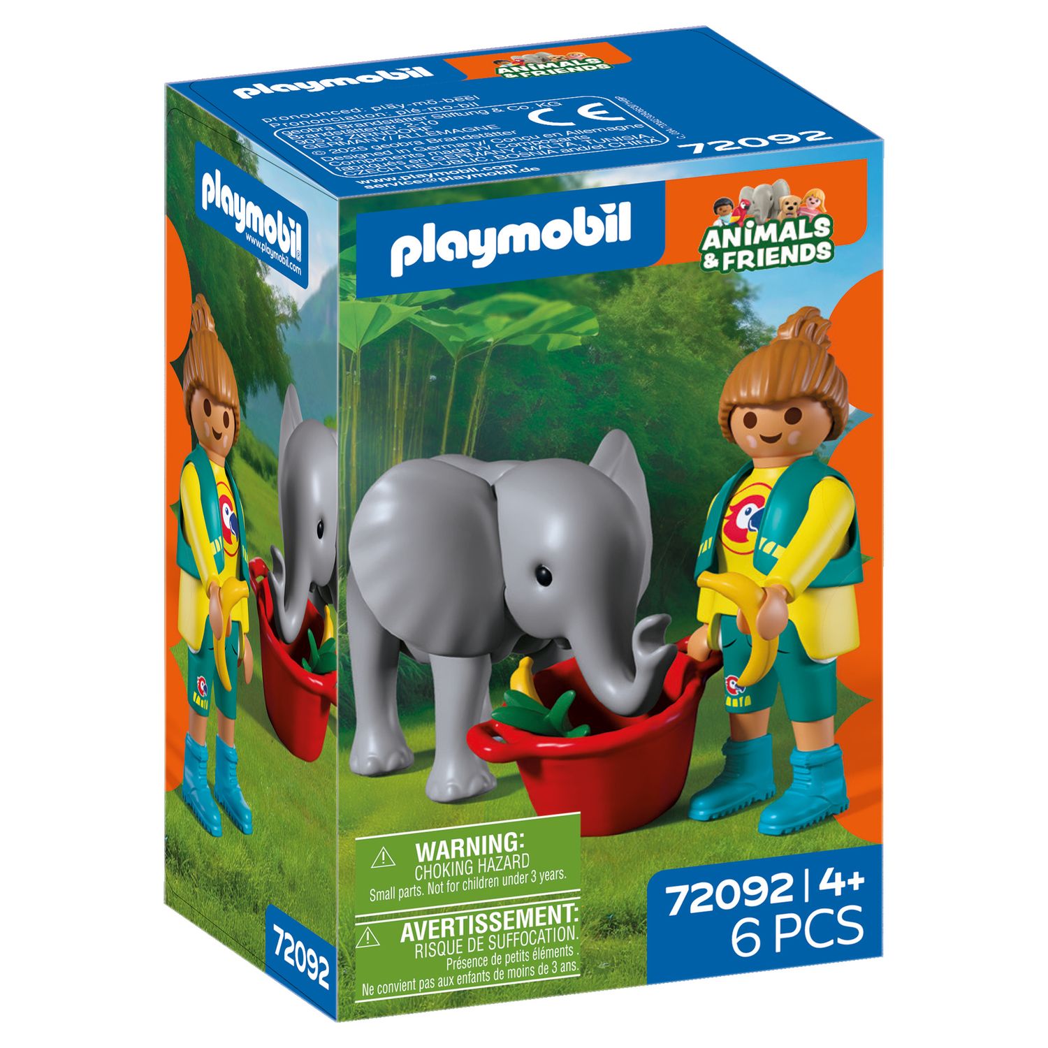 Playmobil 72092 zoo: cucciolo di elefante con custode - Playmobil