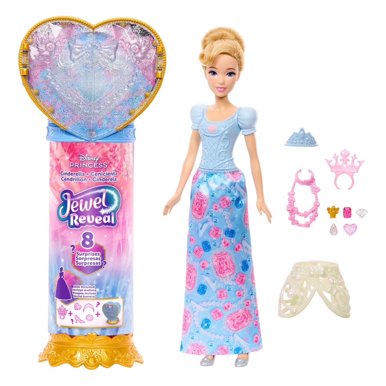 Mattel disney princess - cenerentola jewel reveal - DISNEY PRINCESS, MATTEL
